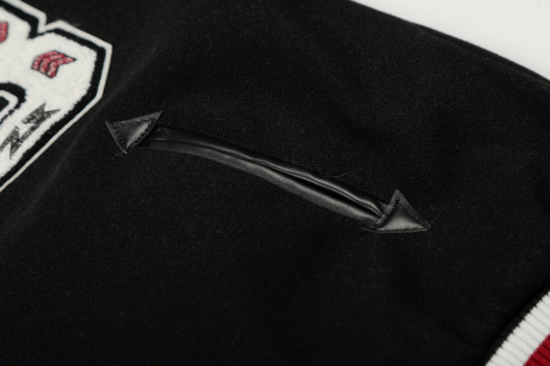 Wild at Heart Embroidered Varsity Jacket | Streetwear Bomber
