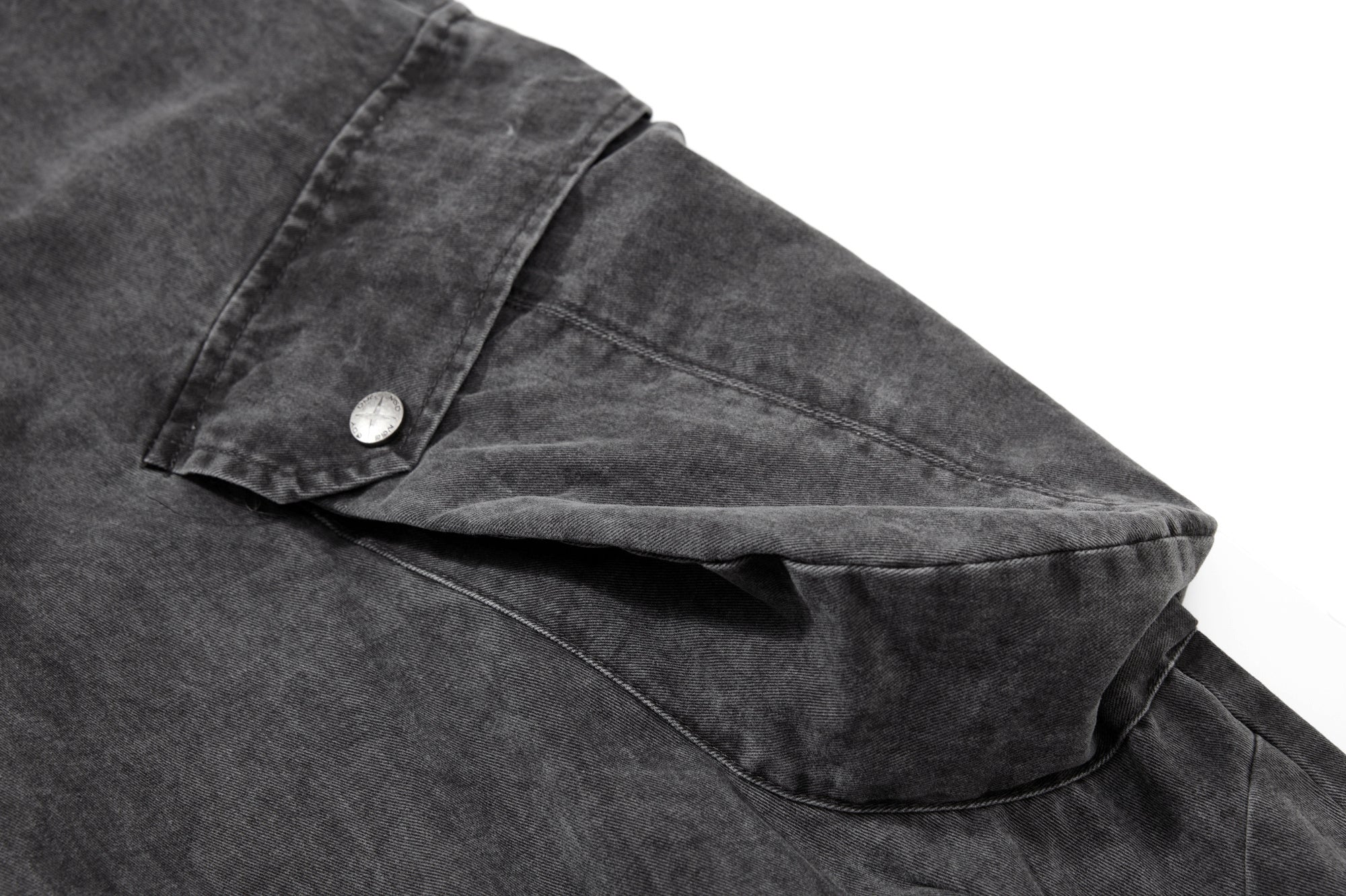 Omirad Washed Wide-Leg Cargo Pants | Heavy Cotton Streetwear