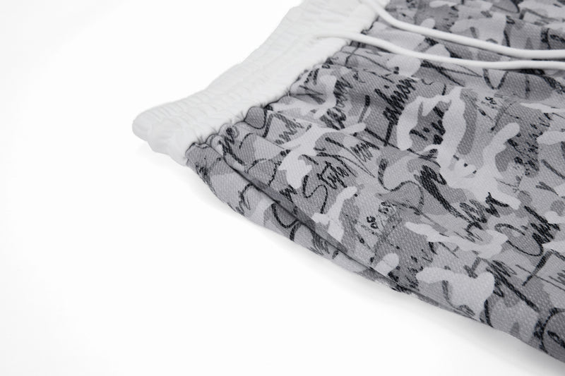 Omirad Camo Script Wide-Leg Streetwear Pants