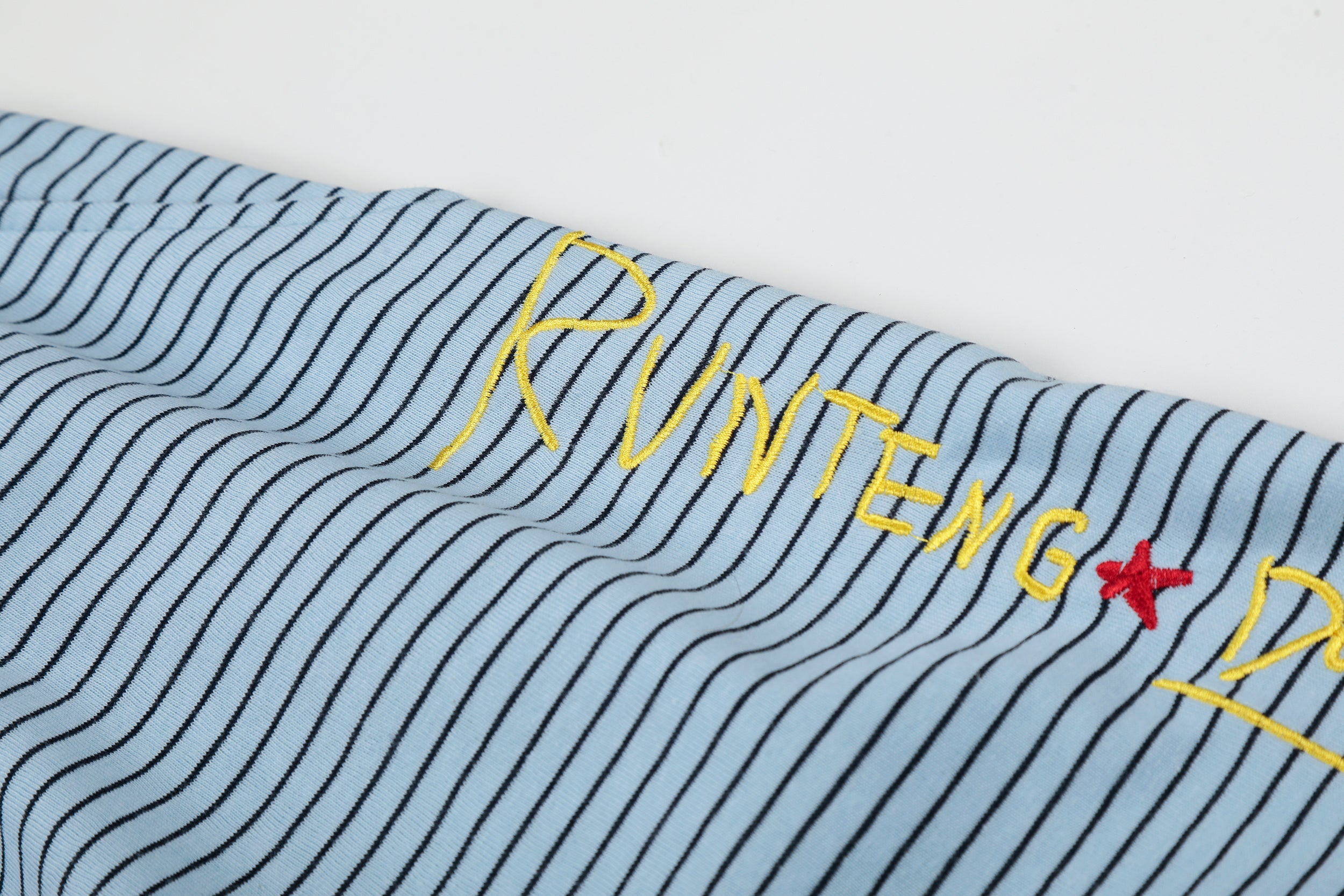 Playful Striped Balloon-Leg Sweatpants with Dog Graphic