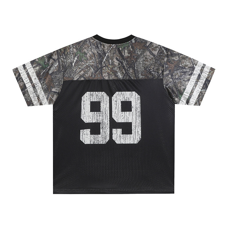 Camo Performance Football Jersey | Streetwear Varsity Style