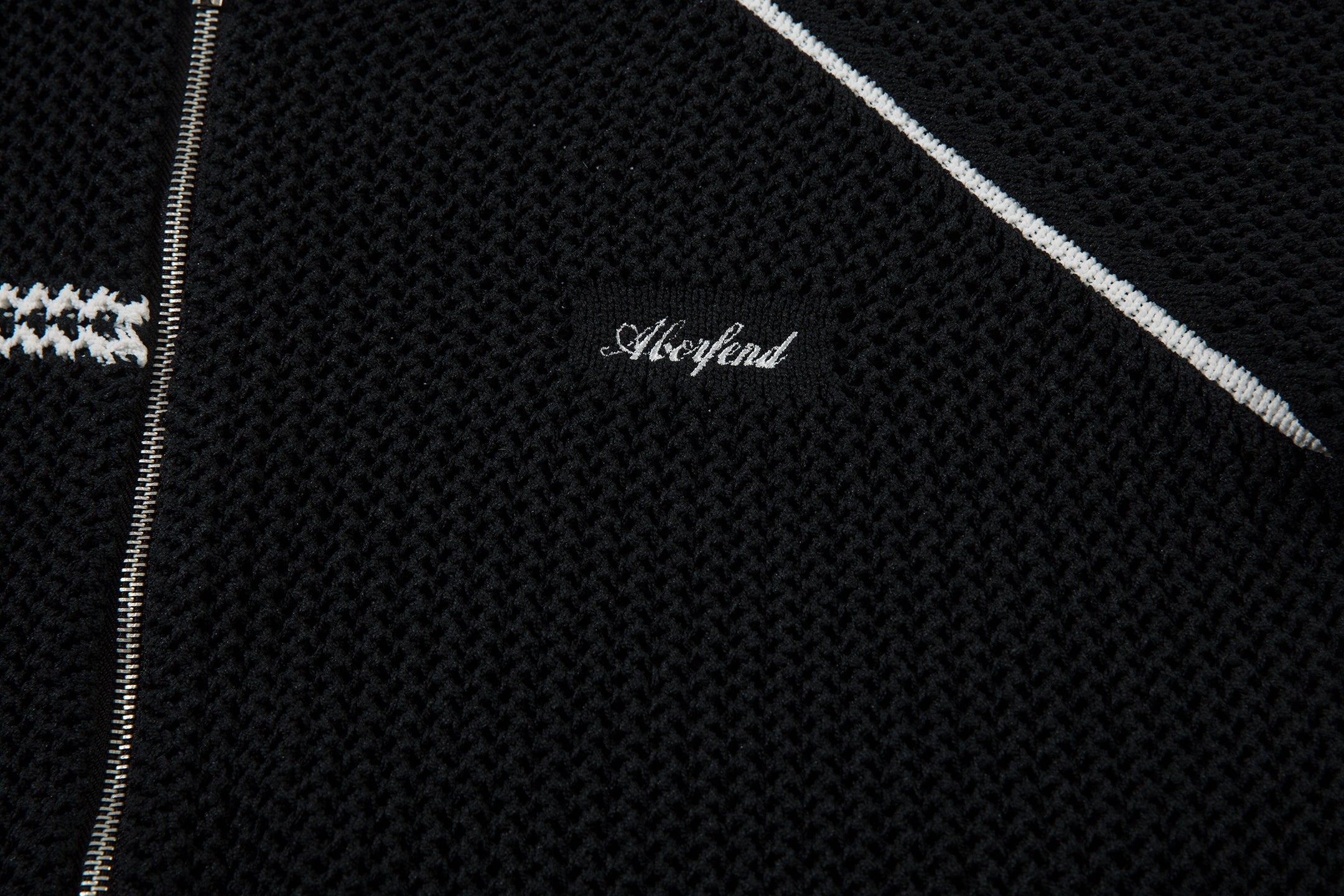 Omirad Mesh Knit Track Jacket | Retro Stripe Bomber