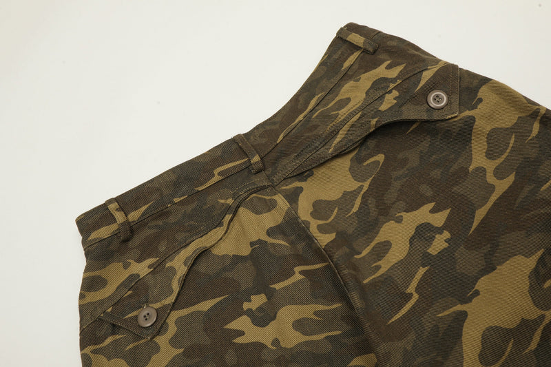 Omirad Washed Camo Wide-Leg Pants | 100% Cotton Streetwear