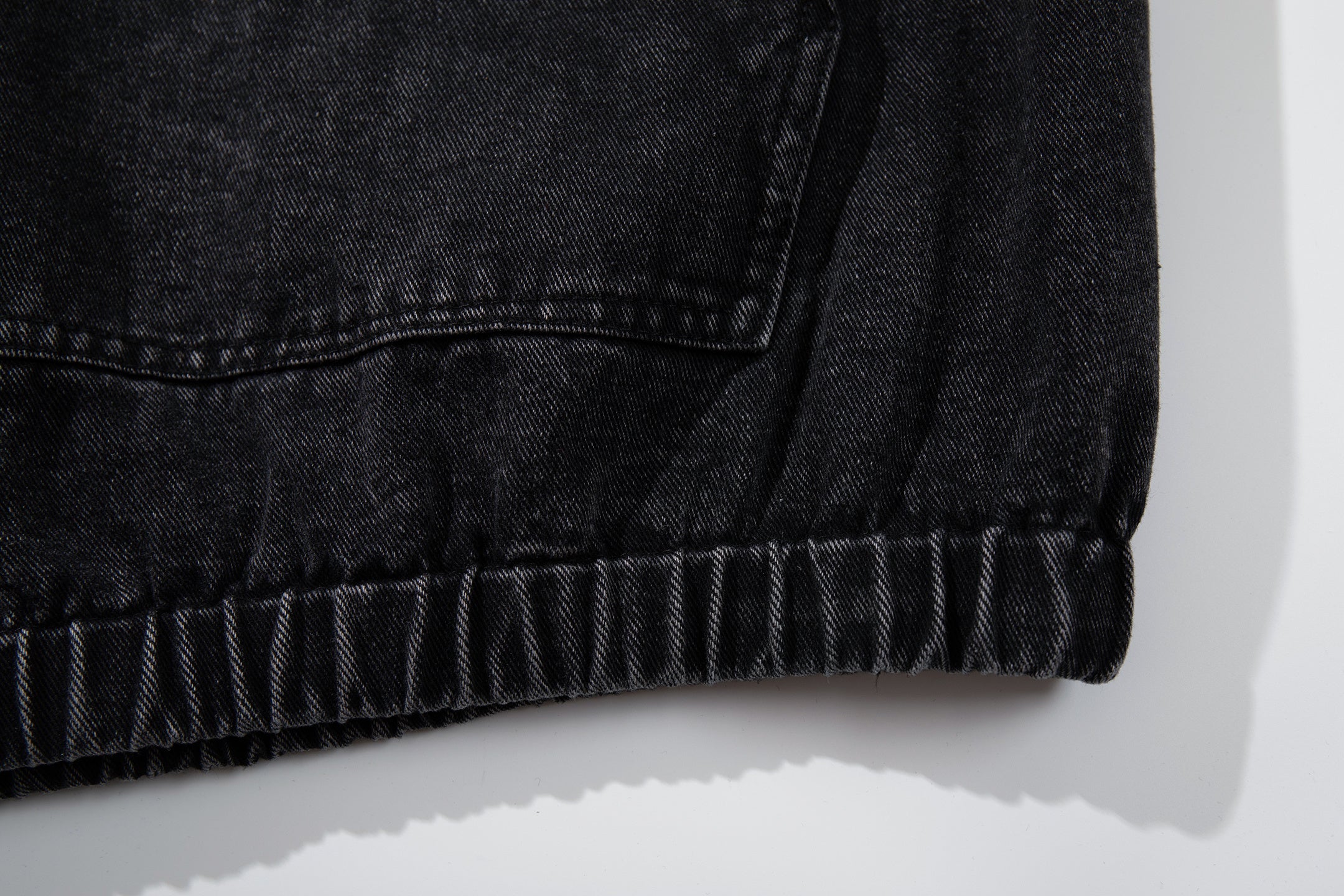 Washed Denim Hoodie with Metal Toggle Front | Omirad