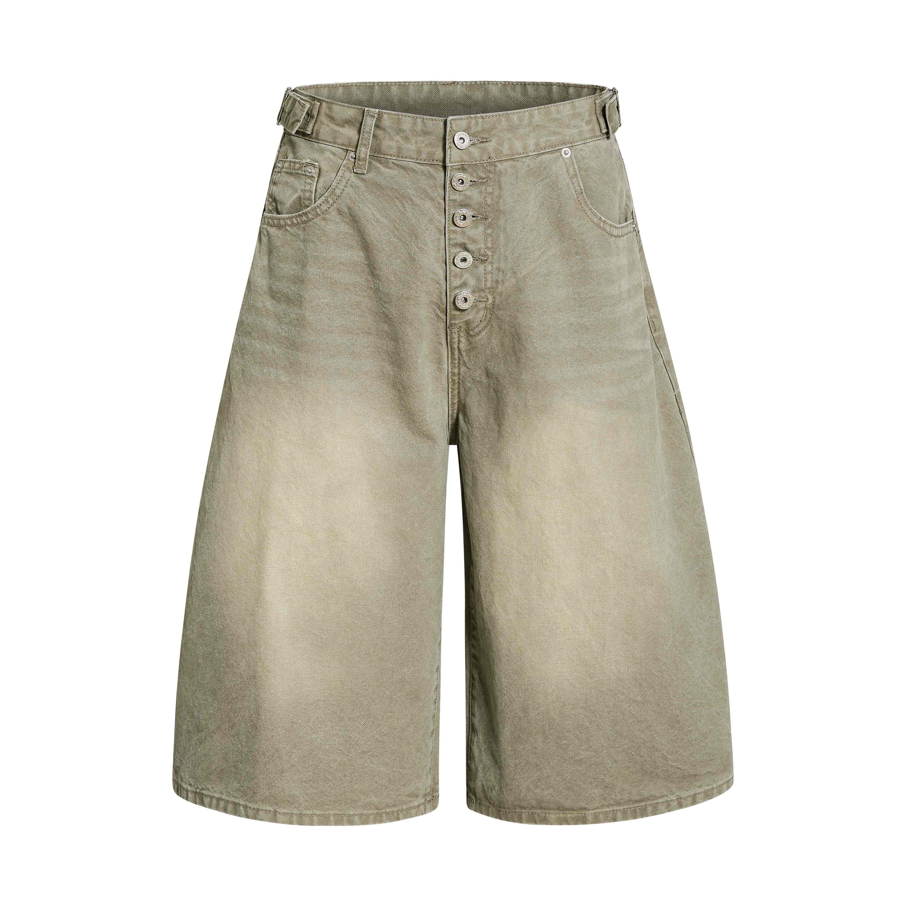 Omirad Vintage Wide-Leg Denim Shorts | 100% Cotton