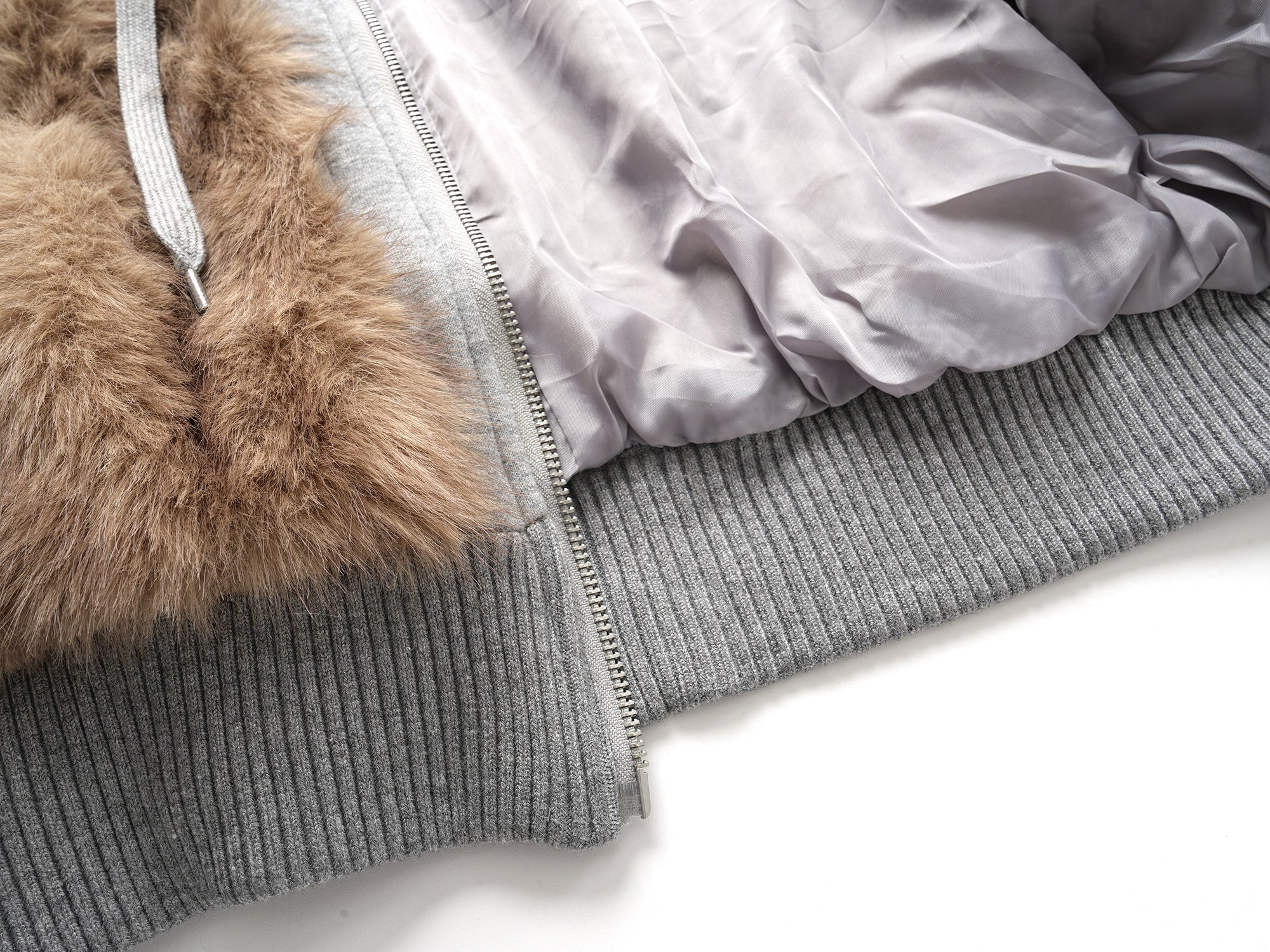 Faux Fur Hooded Bomber Jacket | Streetwear Cropped Zip-Up