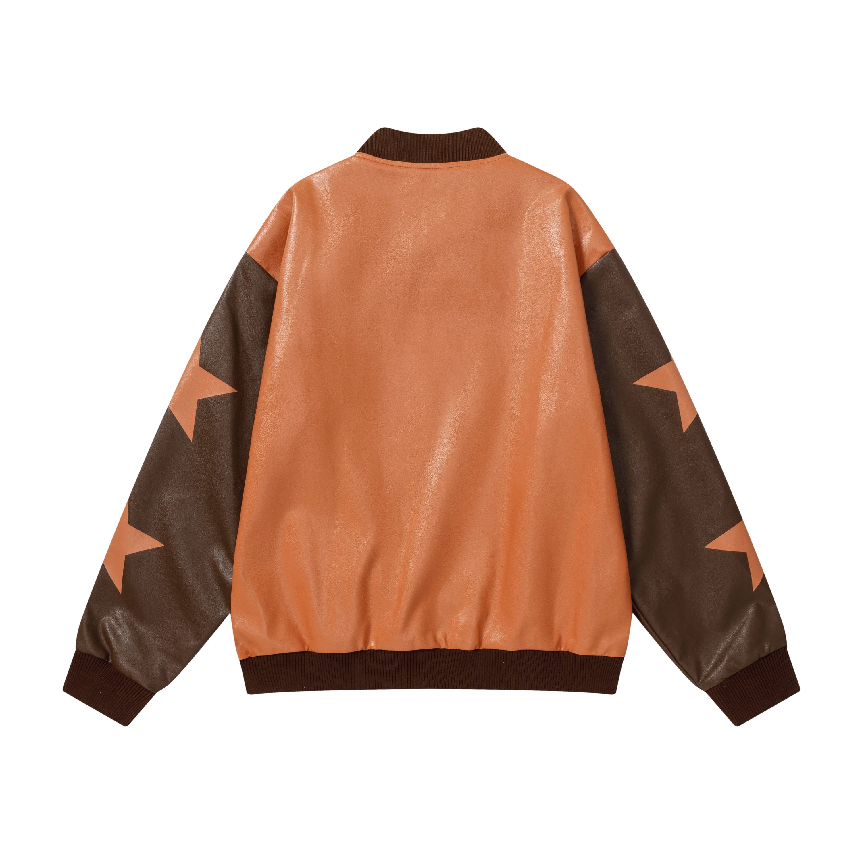 Anime Graphic PU Leather Varsity Bomber Jacket | Y2K Streetwear