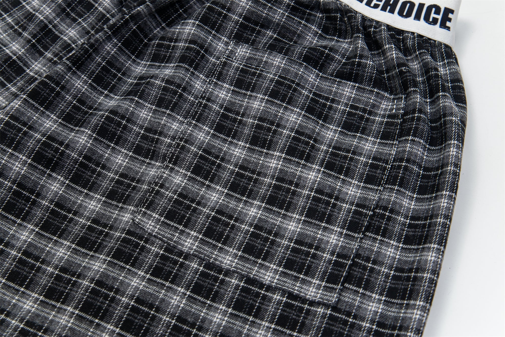 Made No Choice Plaid Wide-Leg Lounge Pants | 100% Cotton