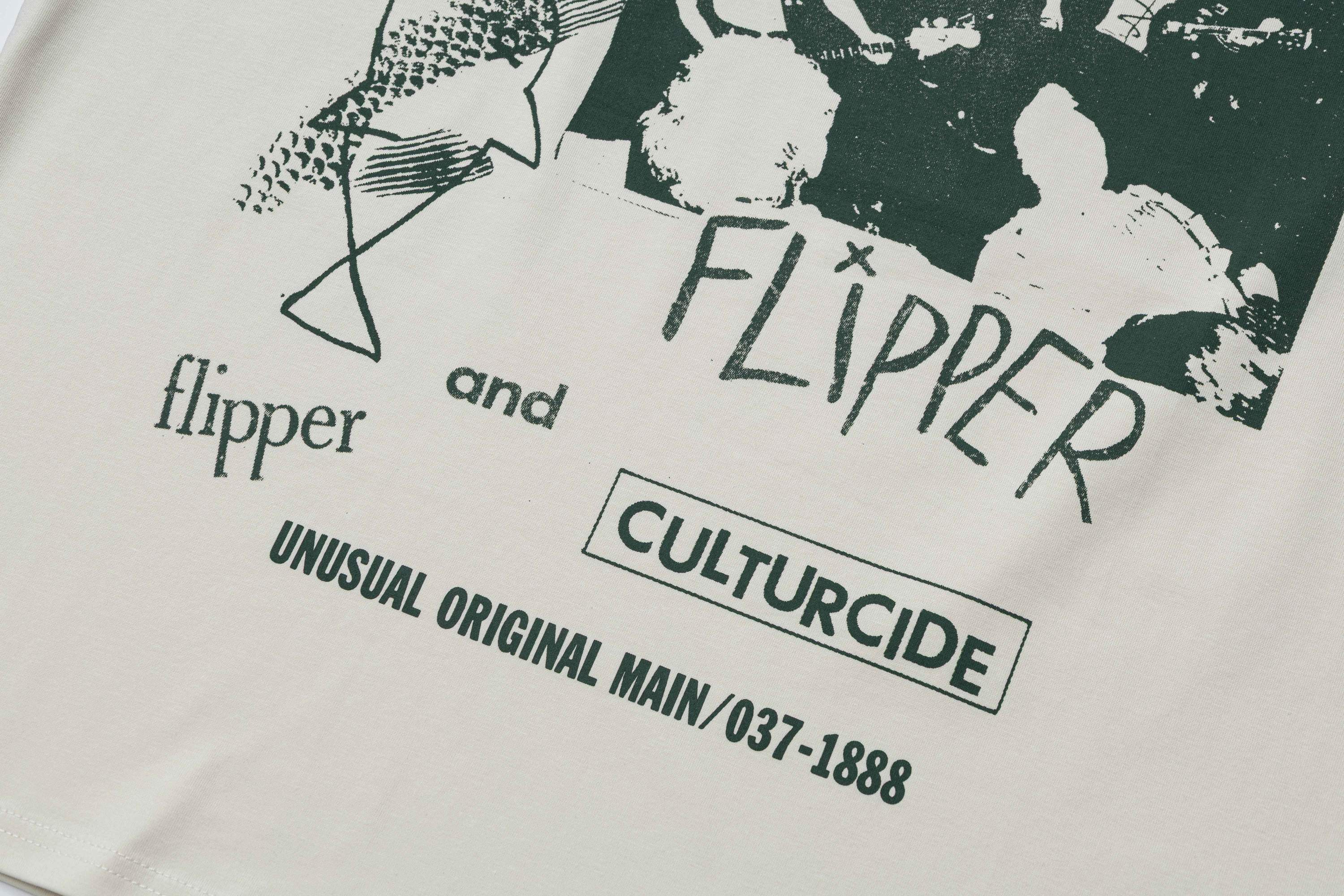 Vintage Punk Graphic Tee | Flipper Band Collage Streetwear