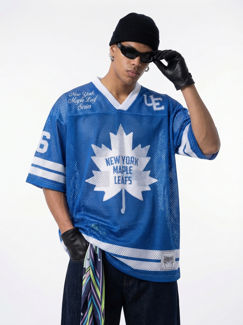 Omirad Maple 26 Mesh Jersey T-Shirt | Varsity Streetwear