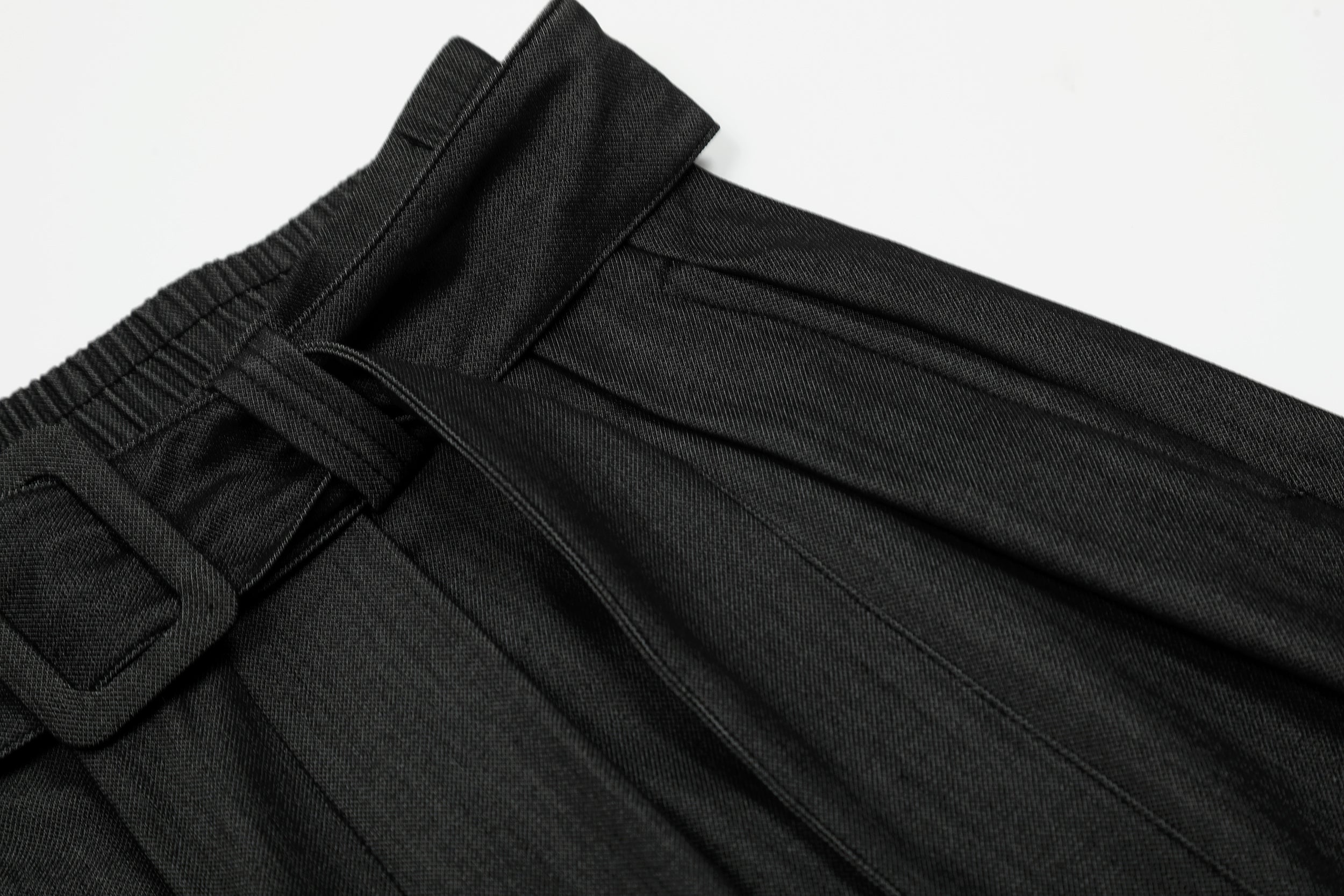Omirad Draped Balloon Wide-Leg Pants with Belt