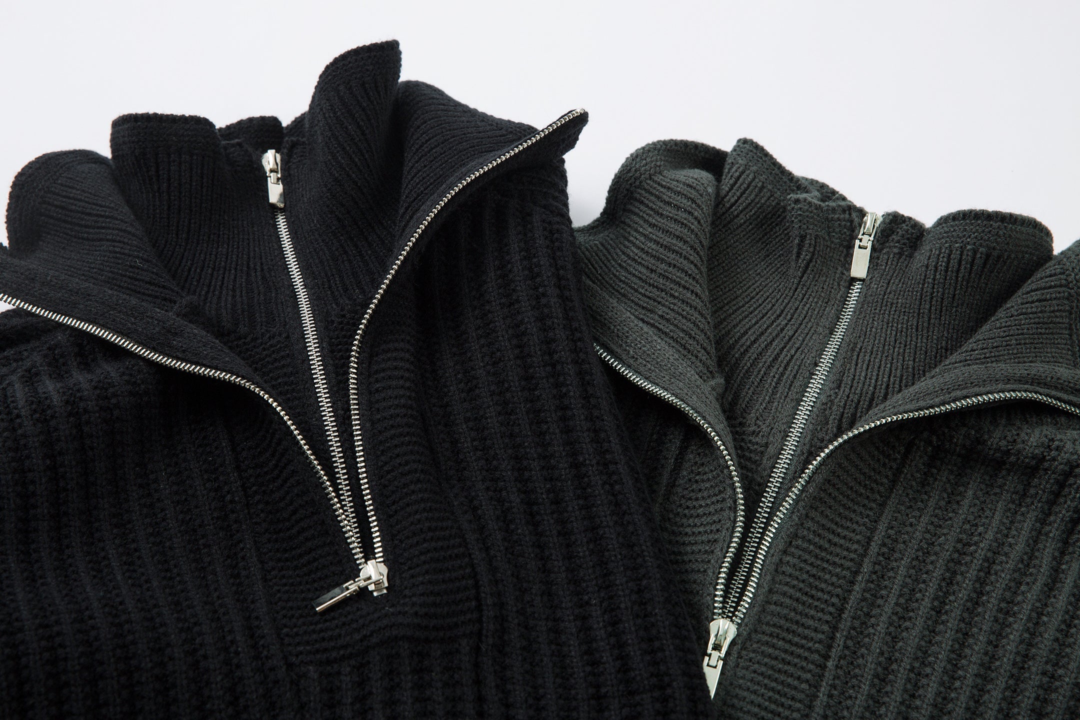 Men's Ribbed Half-Zip Knit Sweater | Clean Streetwear Style