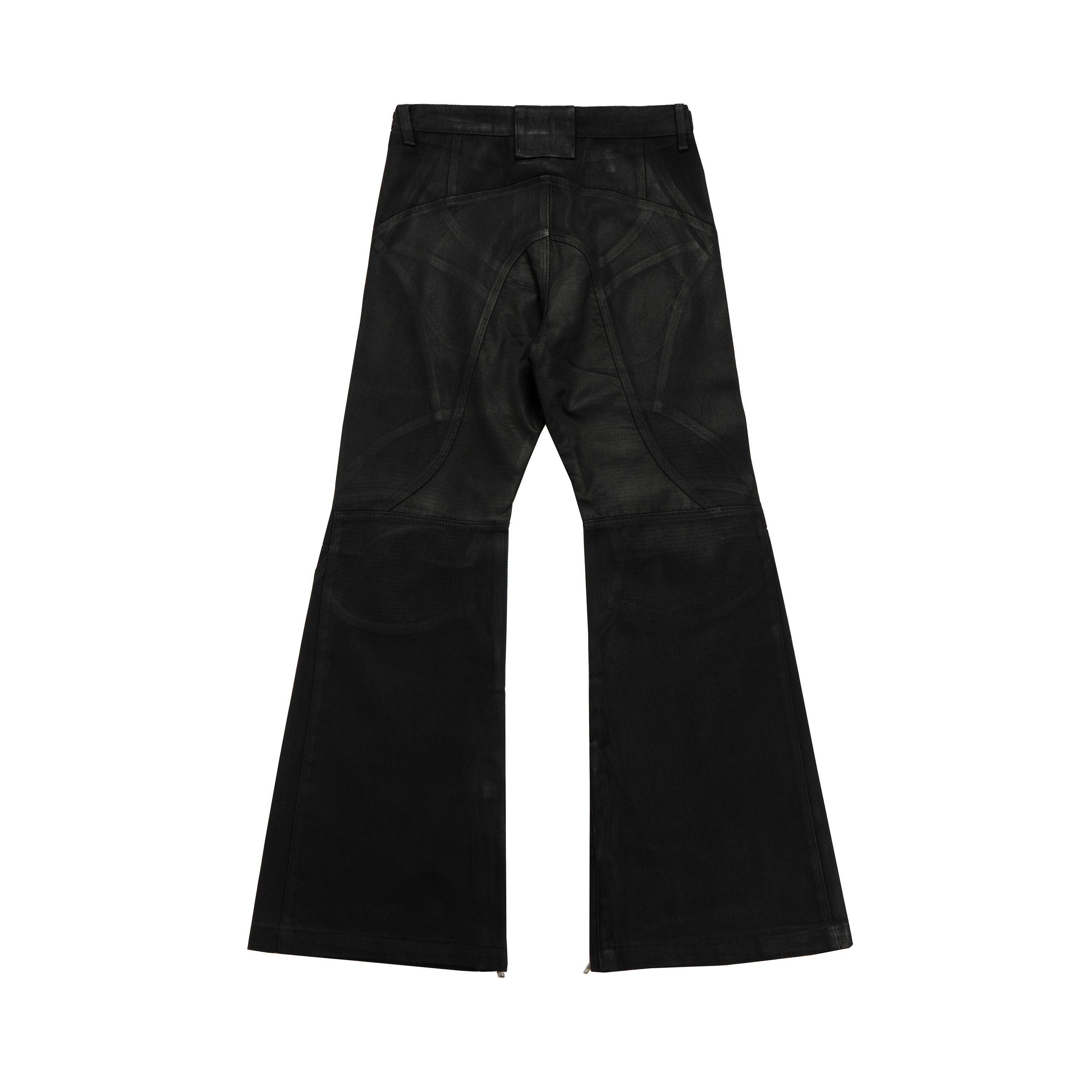 Omirad Panelled Wide-Leg Jeans | Black Flare Denim