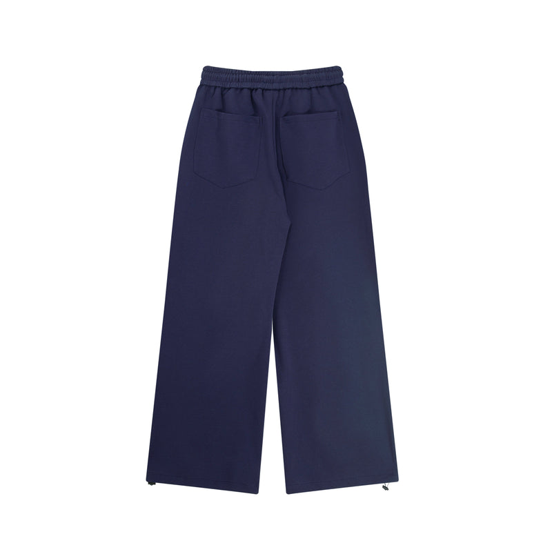 Omirad Horse Emblem Wide-Leg Sweatpants | Navy