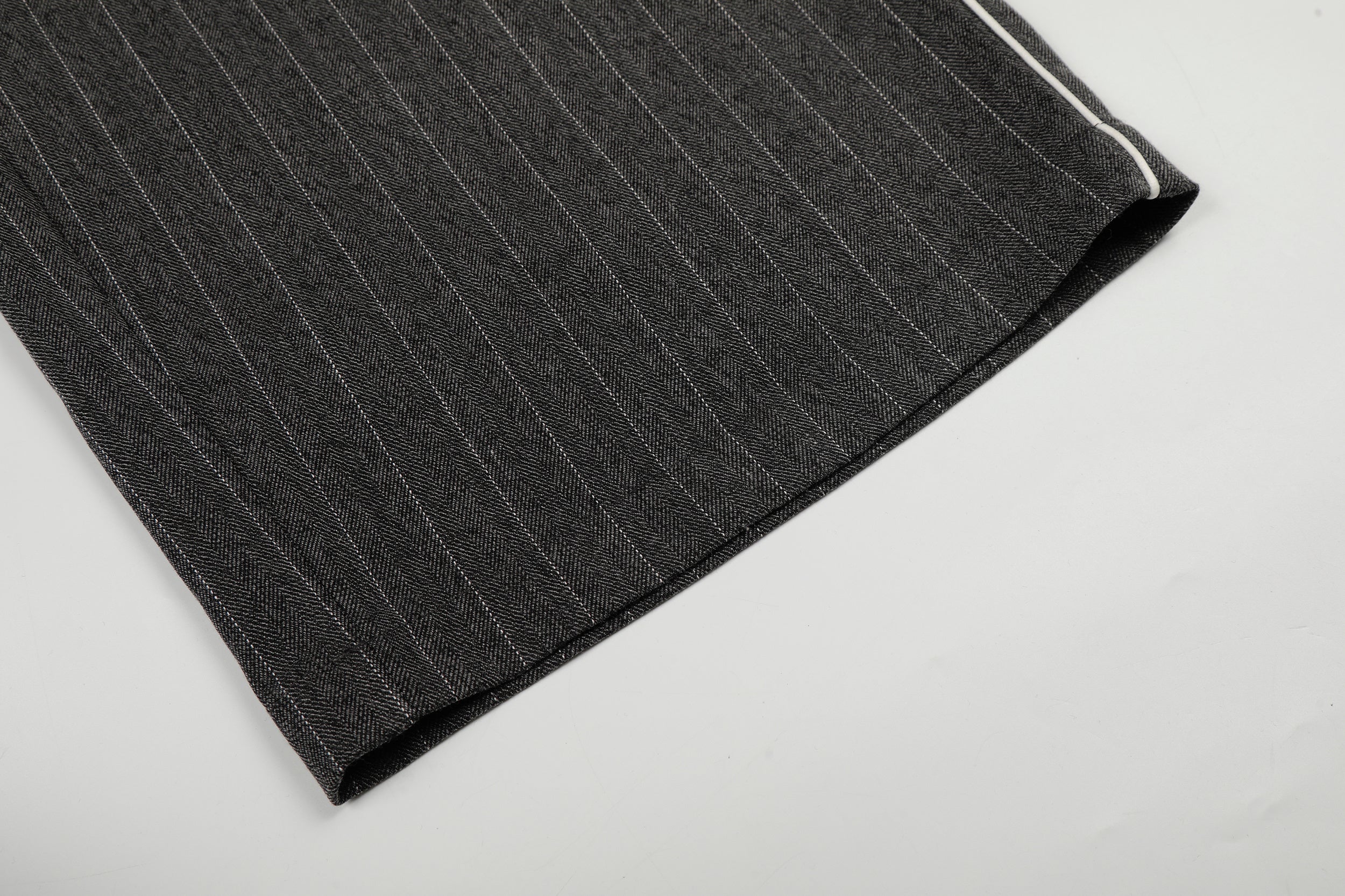 Omirad Pinstripe Wide-Leg Track Pants | Relaxed Fit