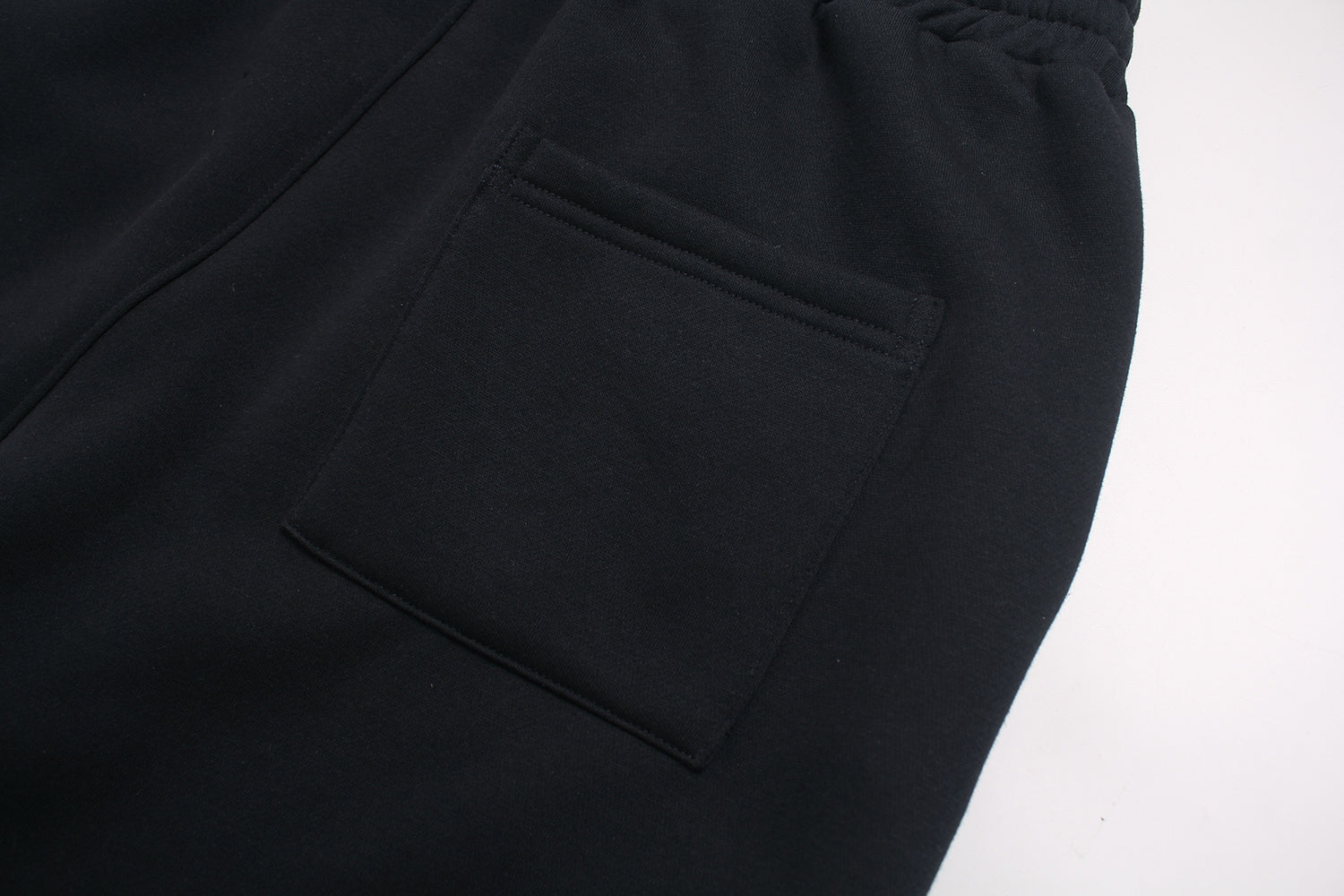 Fleece-Lined Wide-Leg Sweatpants | Distressed Sports Letter Print