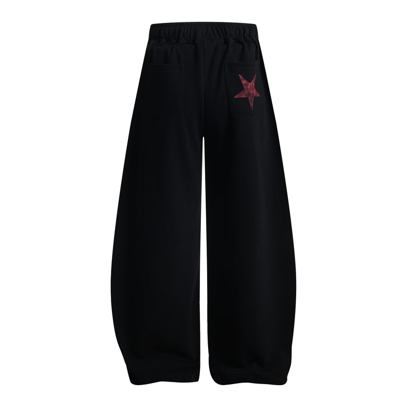 Fairfocus Star Print Wide-Leg Sweatpants | Vintage Streetwear