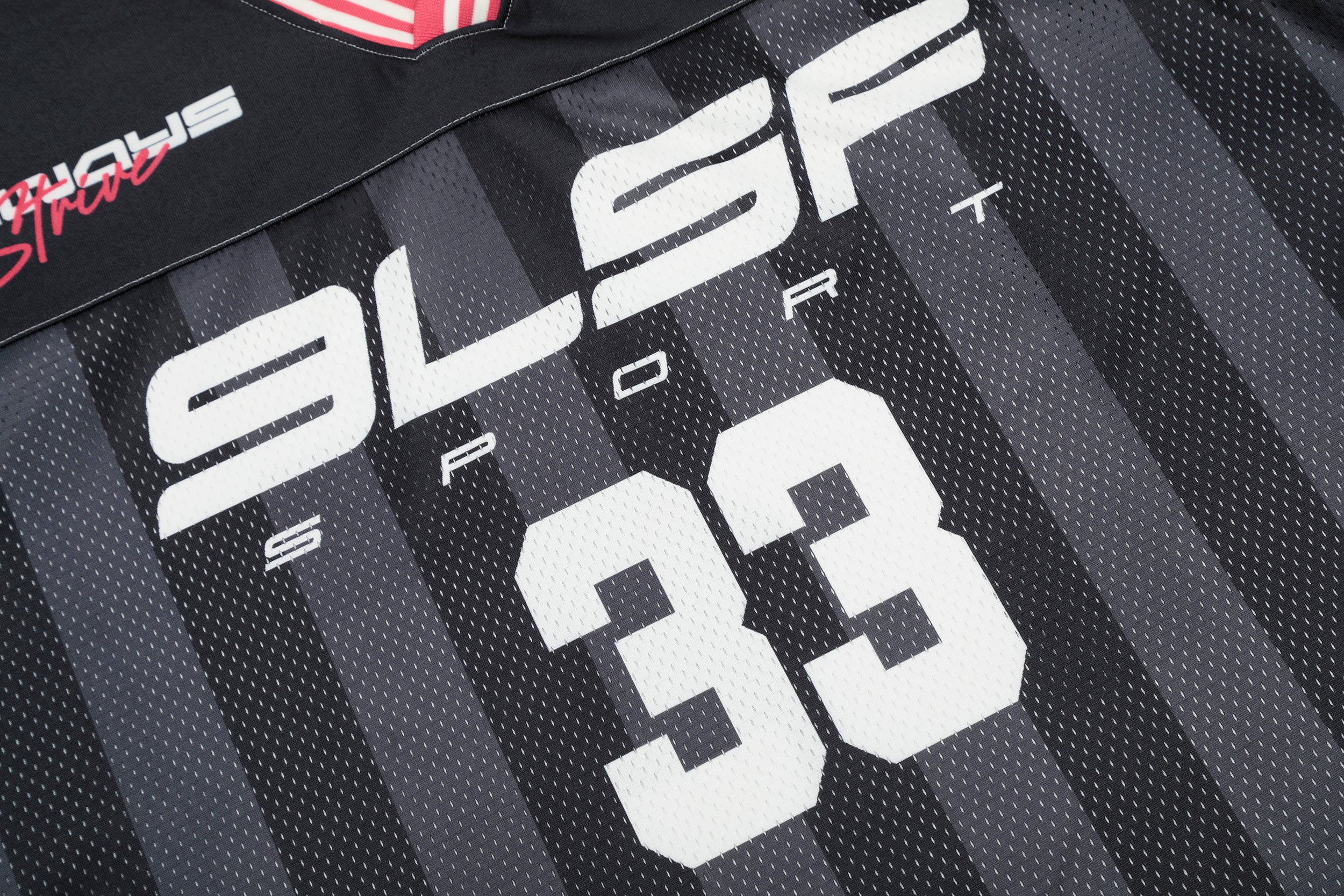 9LSF Graphic Mesh Football Jersey | Number 33 Streetwear
