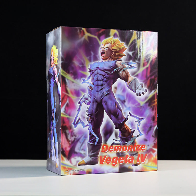 Vegeta Super Saiyan Figura coleccionable - Dragon Ball Z, 27 cm, alto detalle, pose de batalla