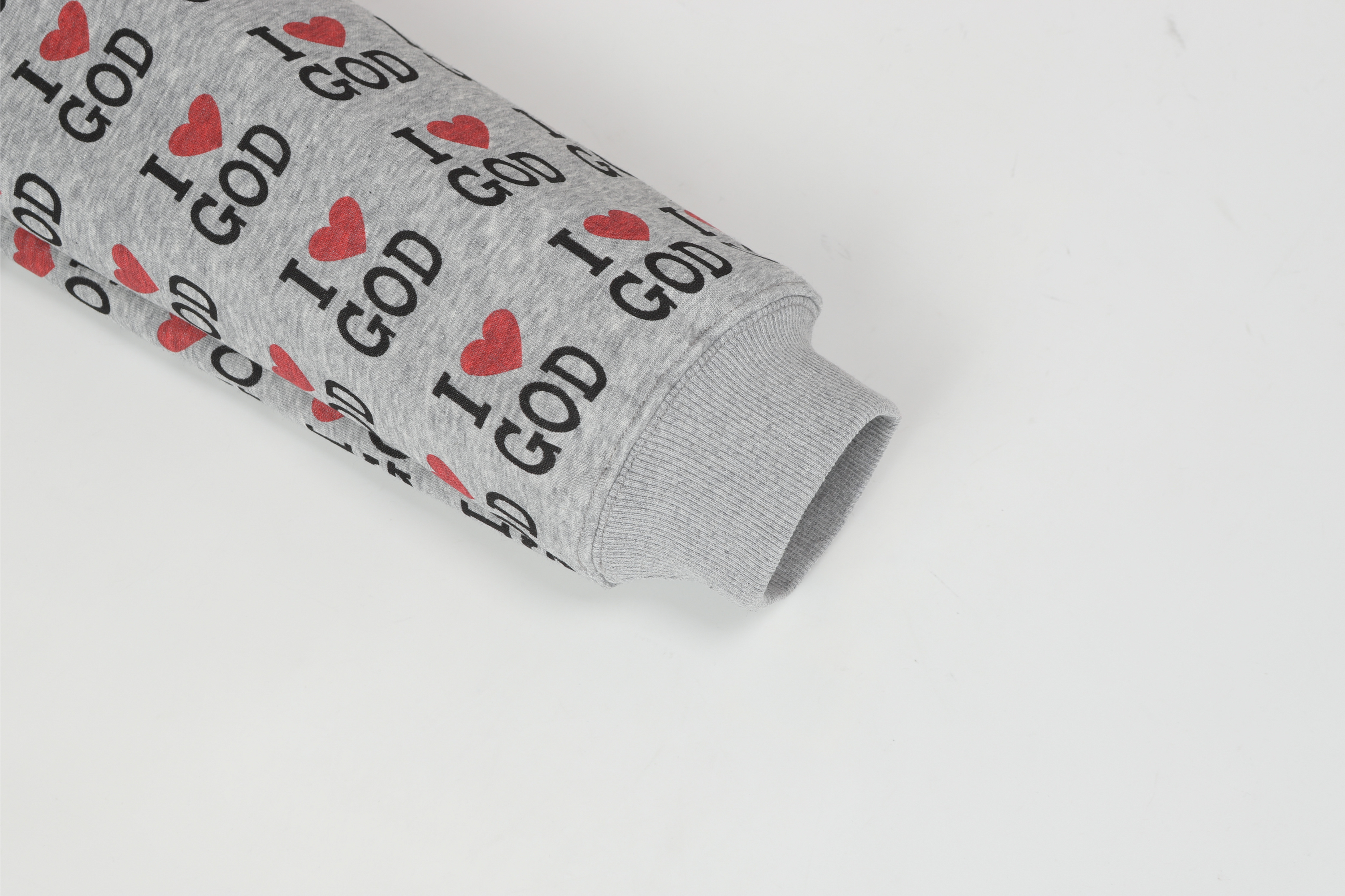 Omirad I Love God Zip Hoodie | All-Over Print Streetwear