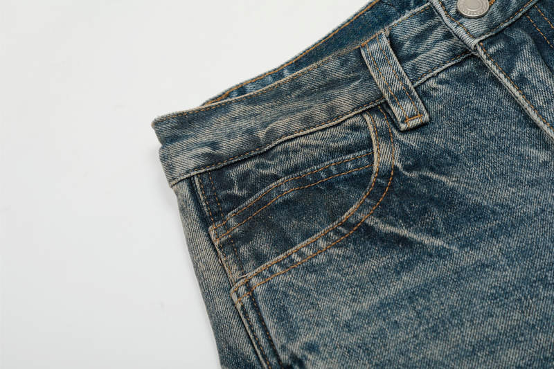 Omirad Sand-Washed Barrel Jeans | Wide Leg Vintage Denim