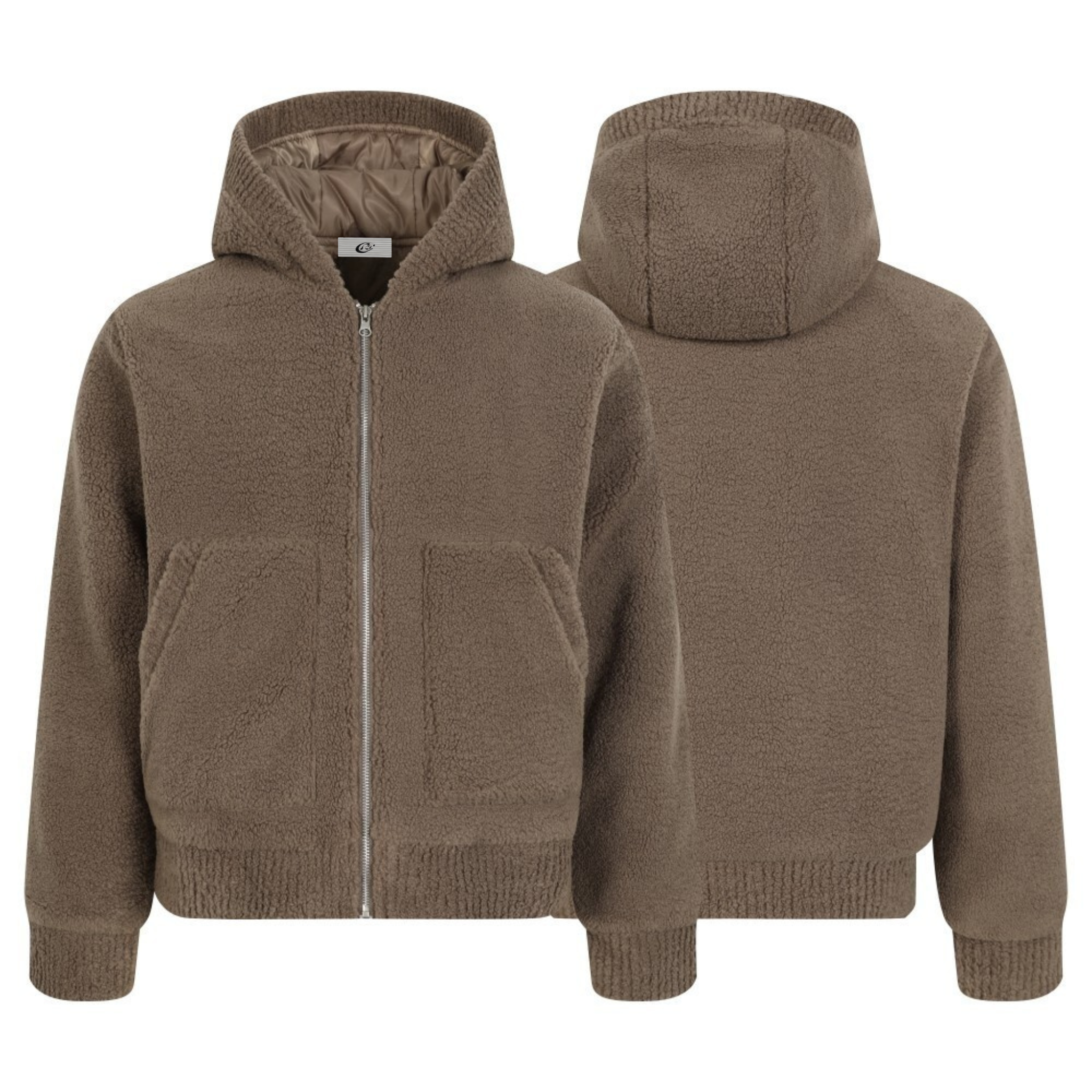 Omirad Teddy Fleece Hooded Jacket | Plush Zip-Up Hoodie