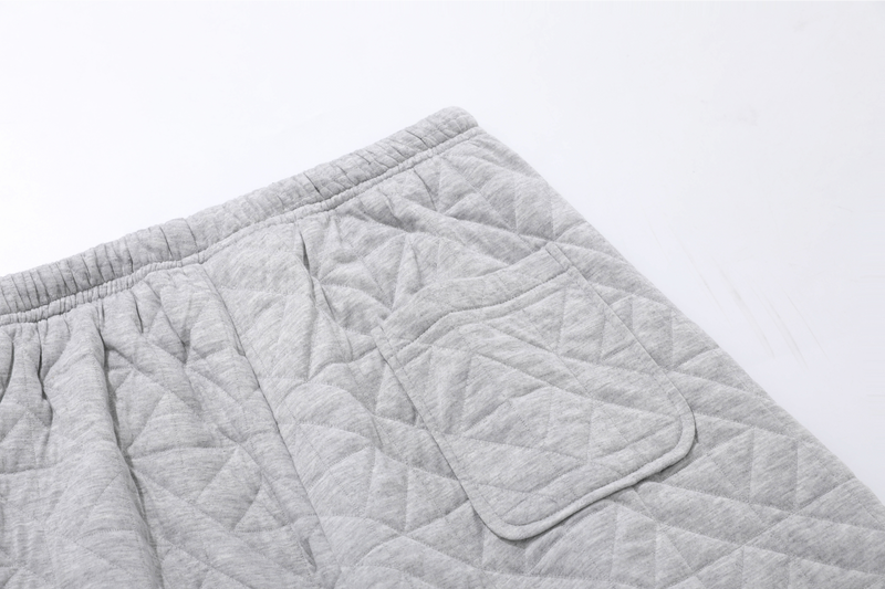 Quilted Wide-Leg Thermal Sweatpants | Insulated Streetwear