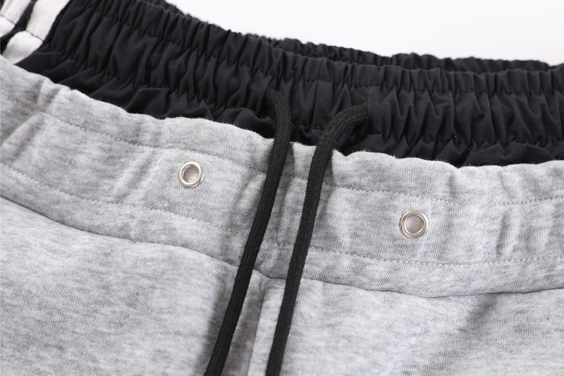 Double-Waist Stripe Wide-Leg Sweatpants | Oversized Streetwear