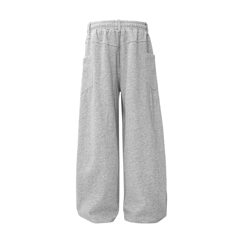 Omirad Plush-Charm Wide-Leg Balloon Sweatpants | Grey