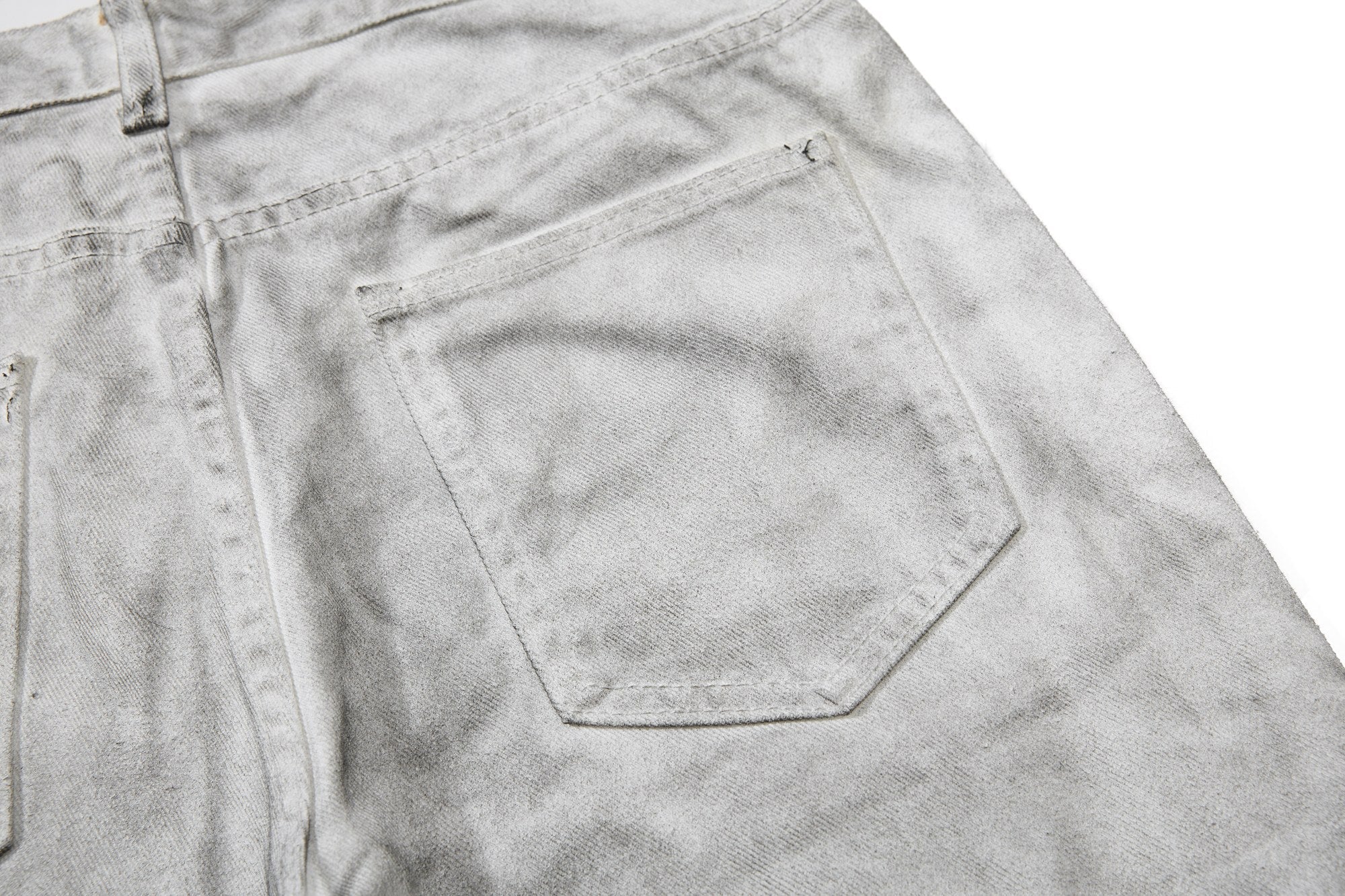 Omirad Washed Utility Flare Jeans | Streetwear Cargo Denim