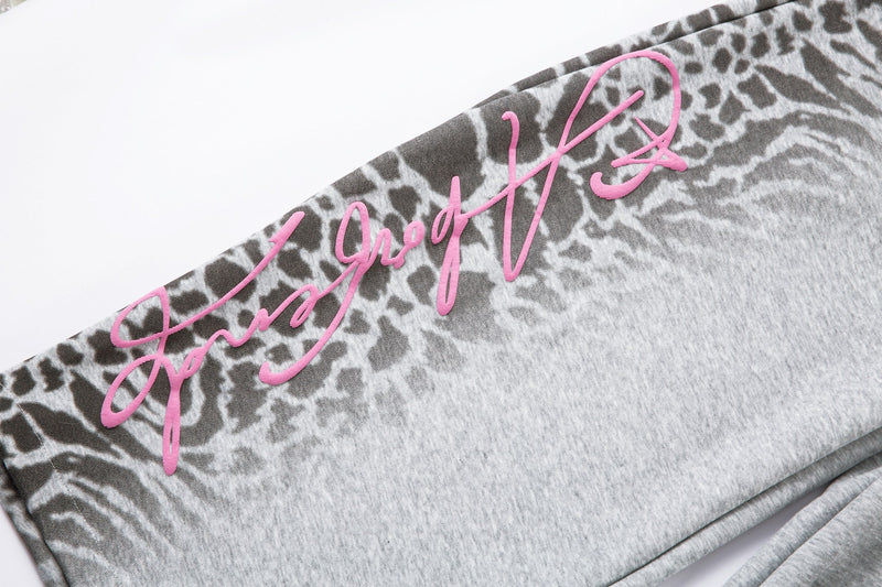 Omirad Leopard Fade Wide-Leg Sweatpants | Streetwear