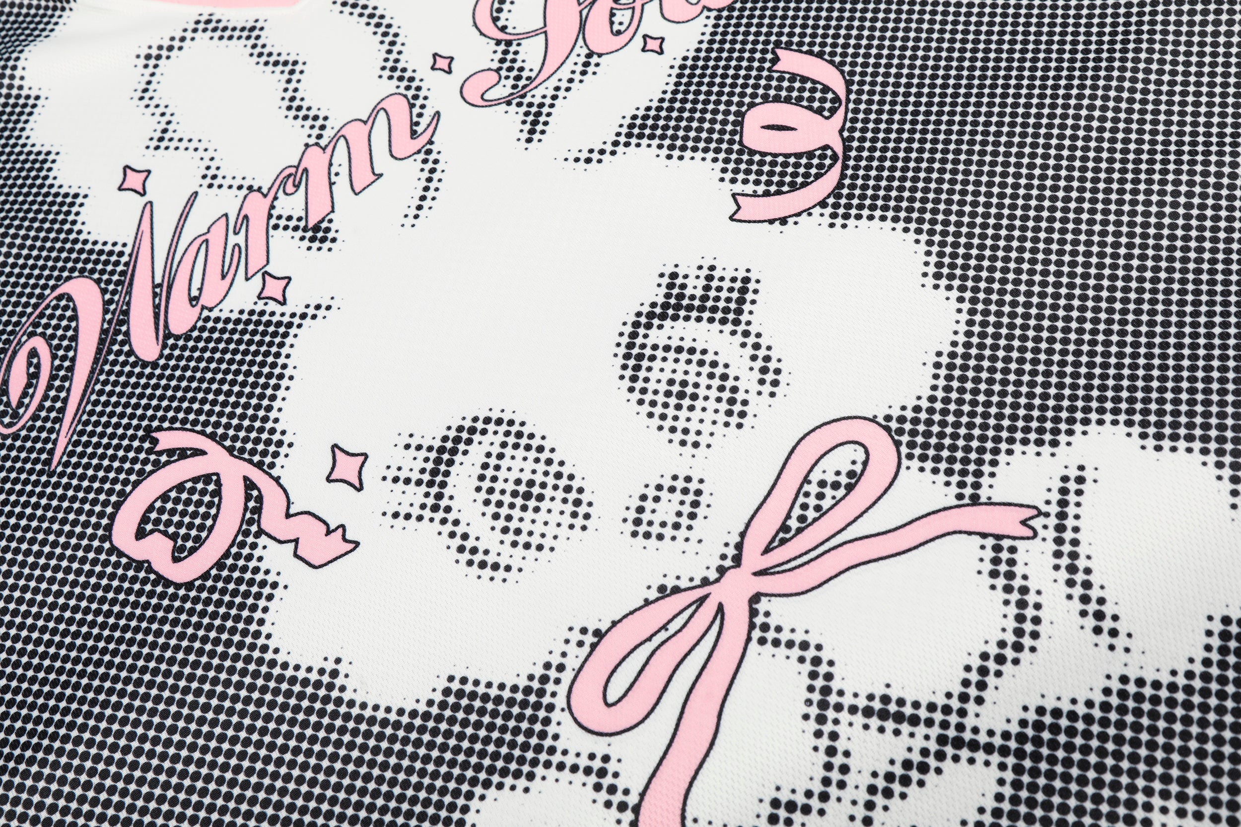 Omirad Warm Love Cartoon Bunny Mesh Jersey | Streetwear Top