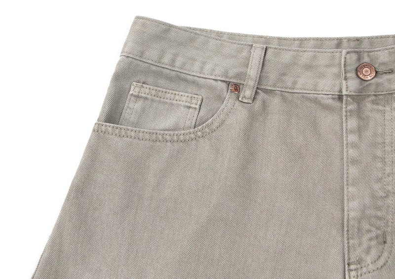 Panel Washed Wide-Leg Denim Pants | Streetwear Jeans