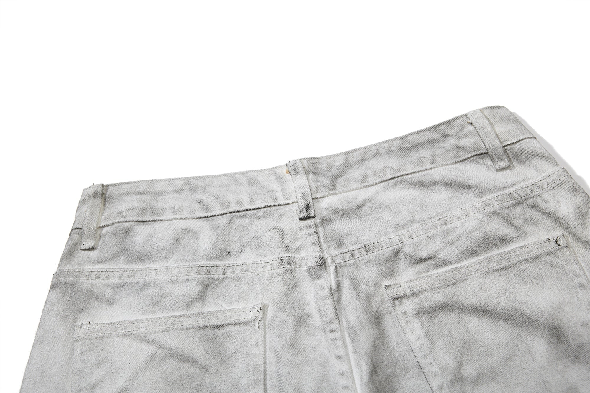 Omirad Washed Utility Flare Jeans | Streetwear Cargo Denim