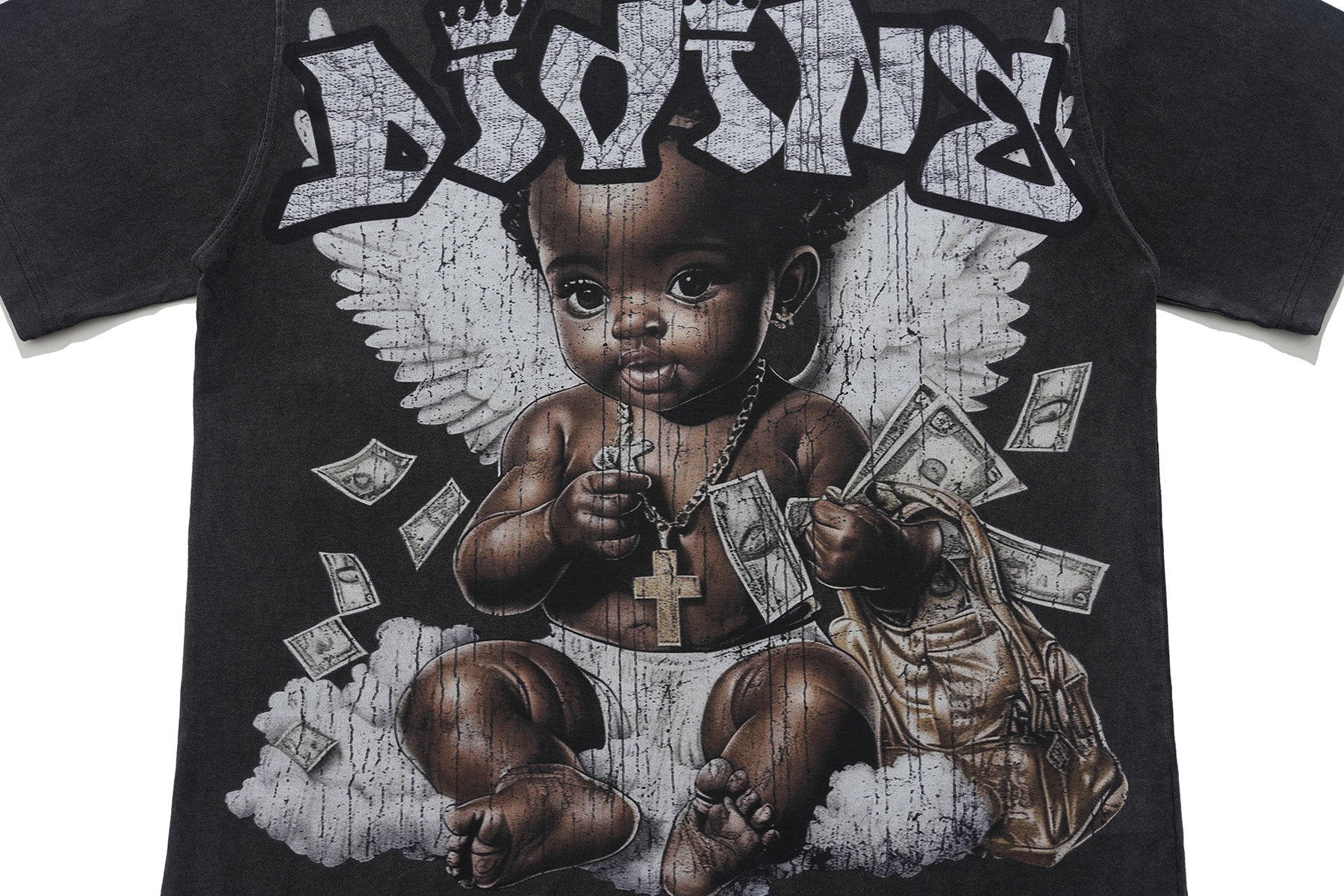 Omirad Divine Baby Vintage Wash Graphic T-Shirt | Street Luxury