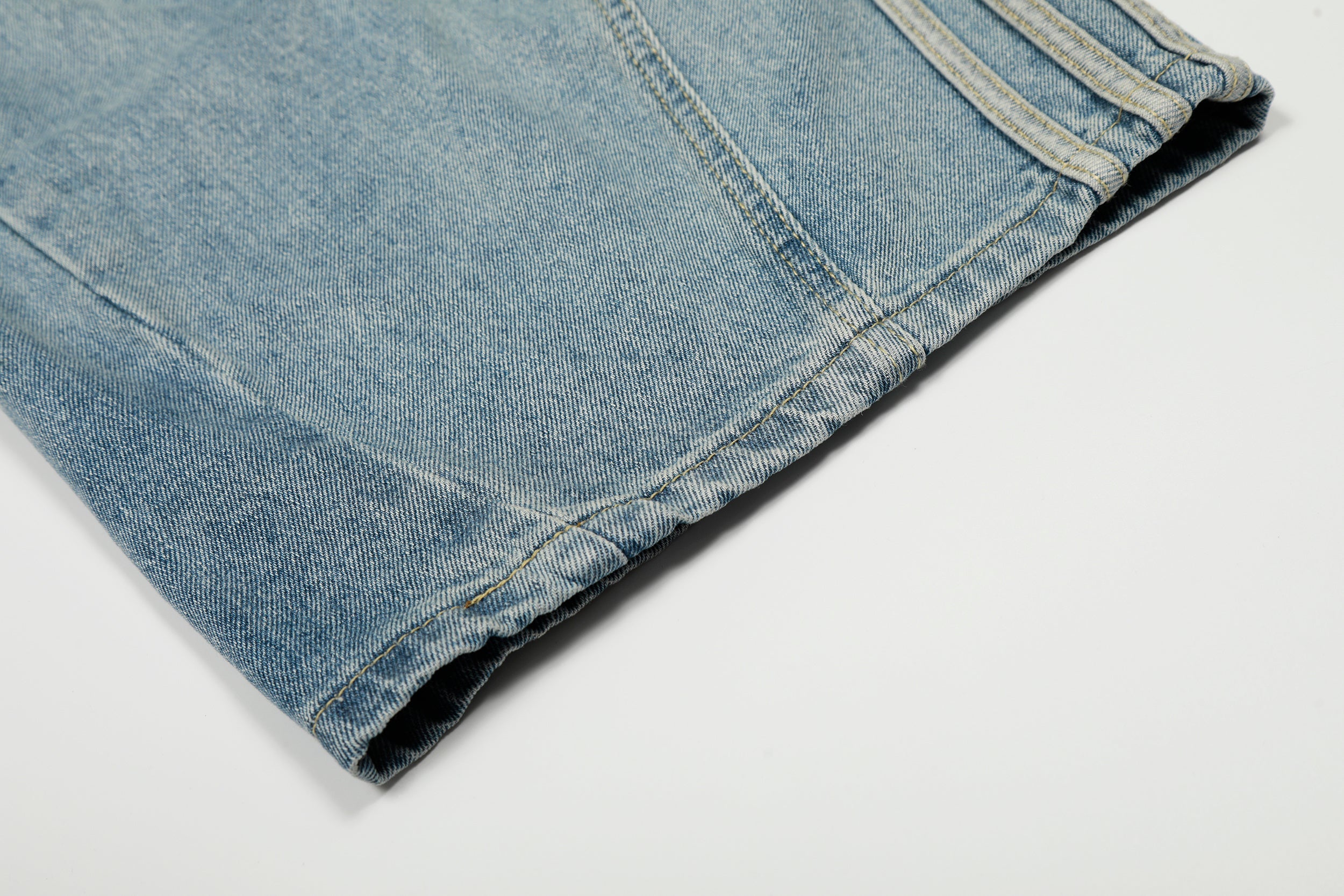 Omirad Light Wash Barrel Jeans | Oversized Wide Leg Denim