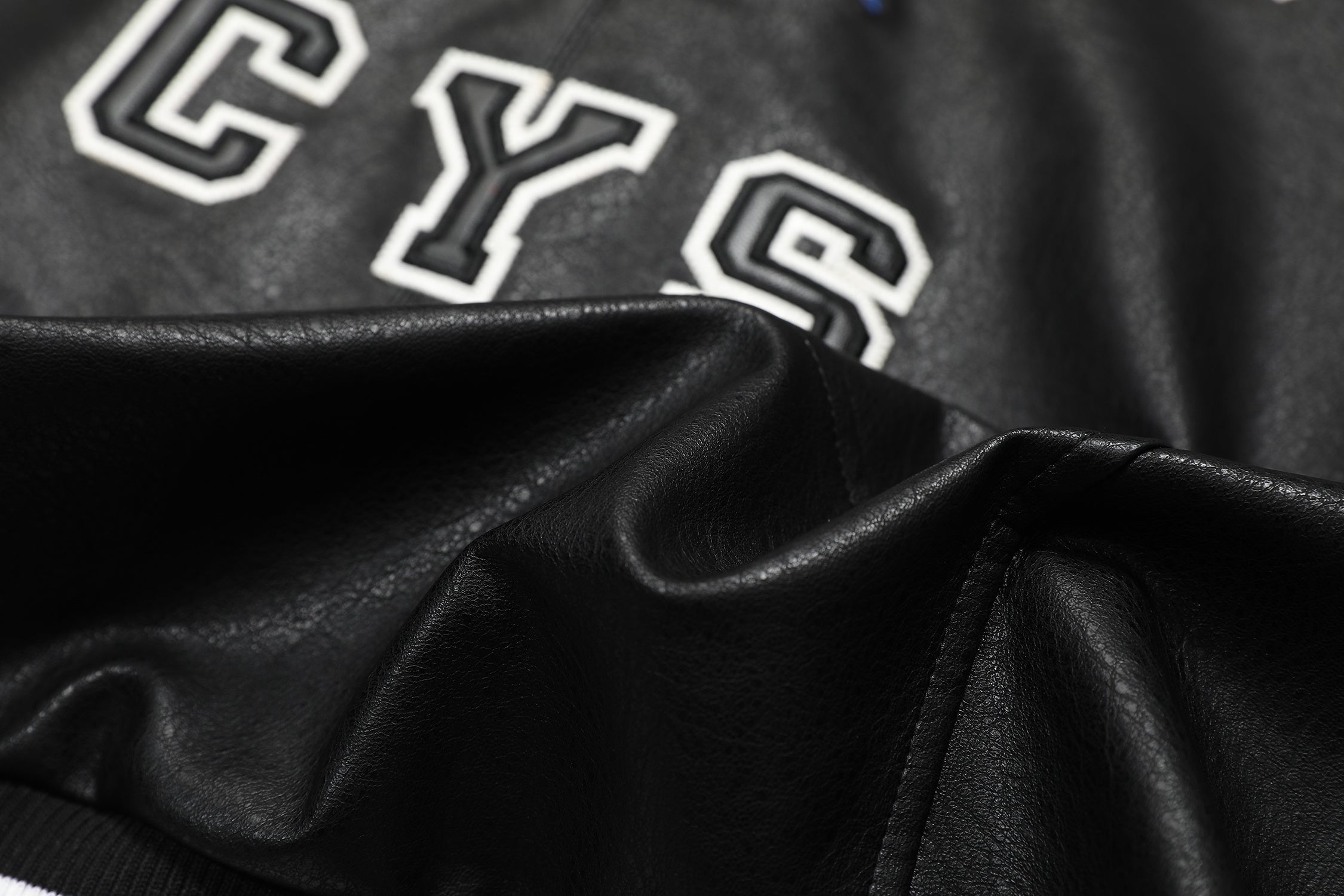 Varsity Patch PU Leather Bomber Jacket | Retro Streetwear