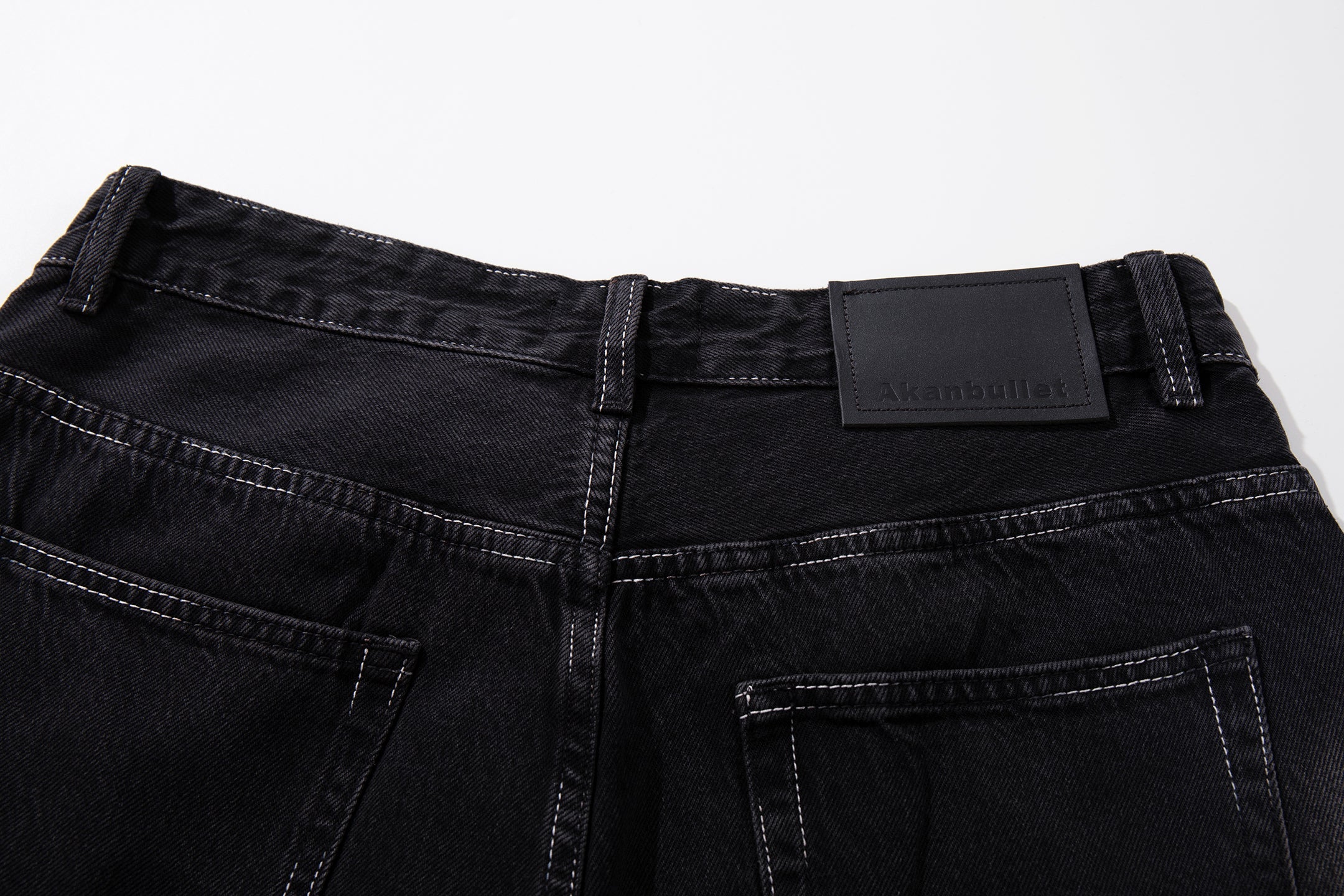 Omirad Minimal Fade Wide-Leg Jeans | Dark Wash Streetwear Denim
