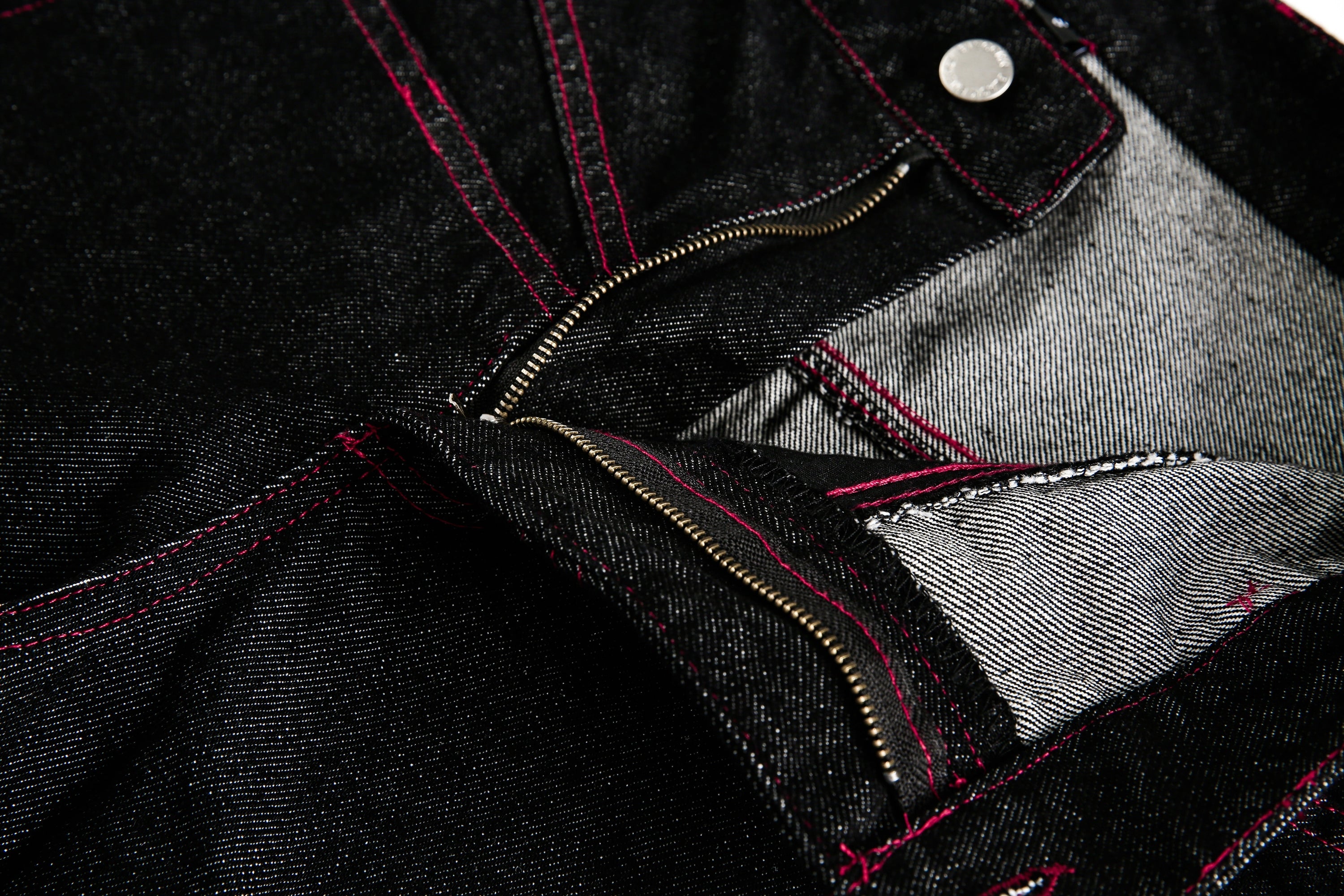 Omirad Red Stitch Barrel Denim Pants | Wide Leg Jeans