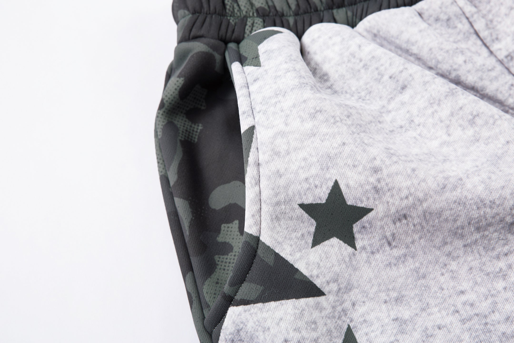 Camo Star Wide-Leg Sweatpants | Street Style Baggy Pants