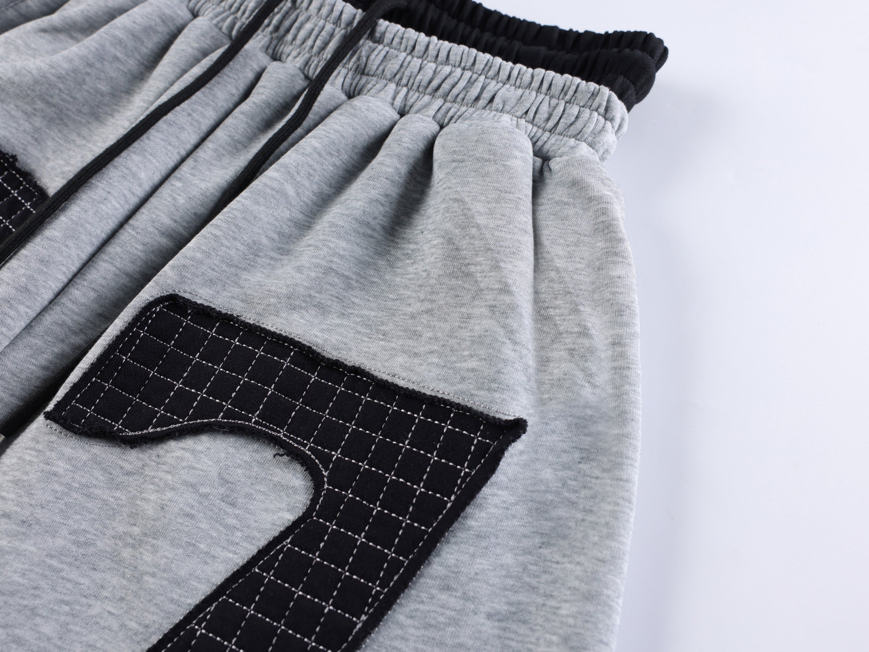 Omirad 77 Patchwork Wide-Leg Sweatpants | Streetwear