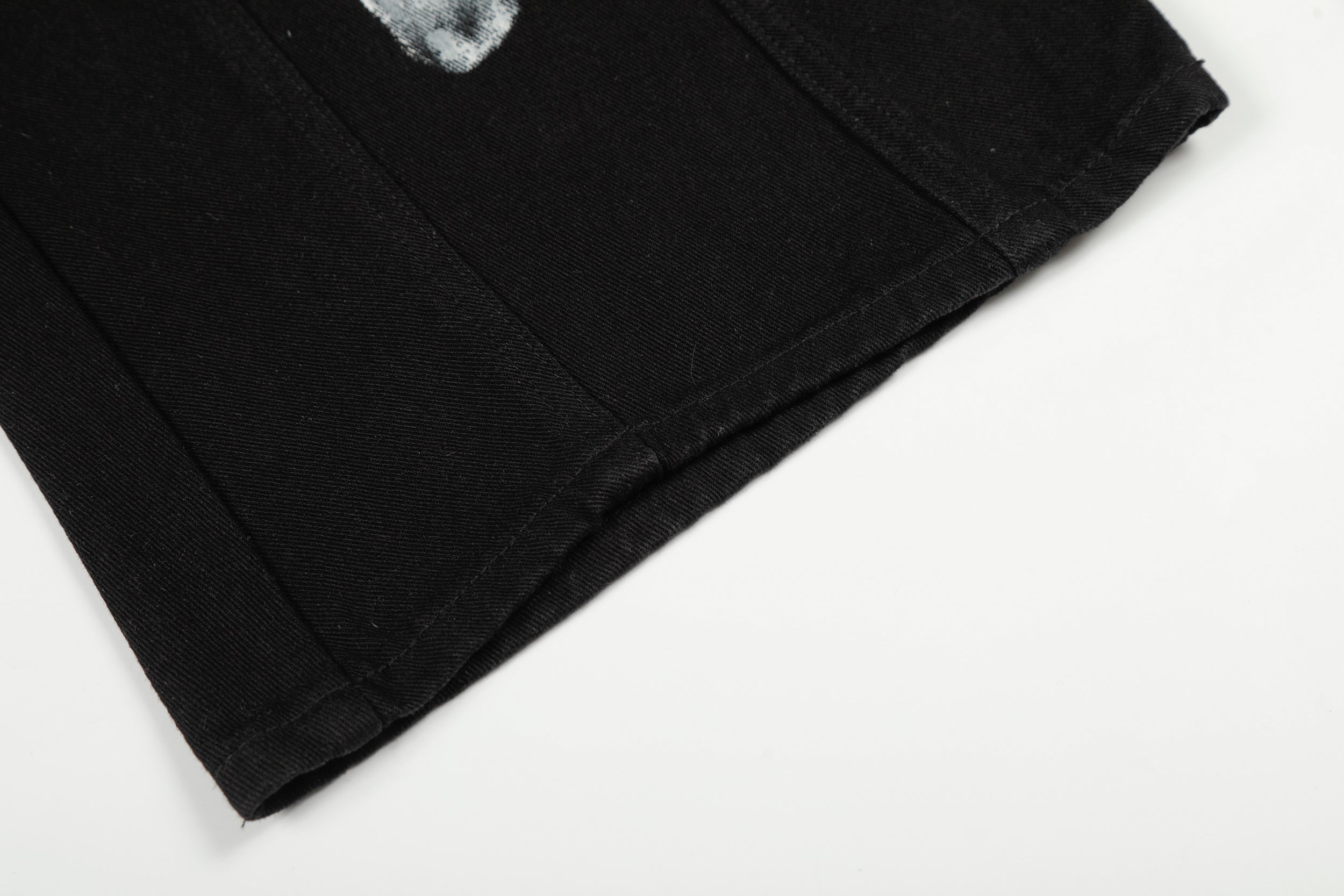 Star Brush-Stroke Wide-Leg Jeans | Artistic Streetwear Denim