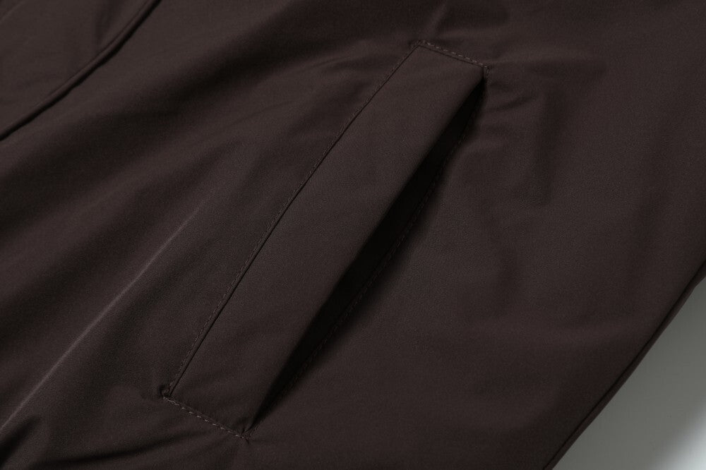 Faux Shearling Lined Bomber Jacket | Stand Collar Winter Coat