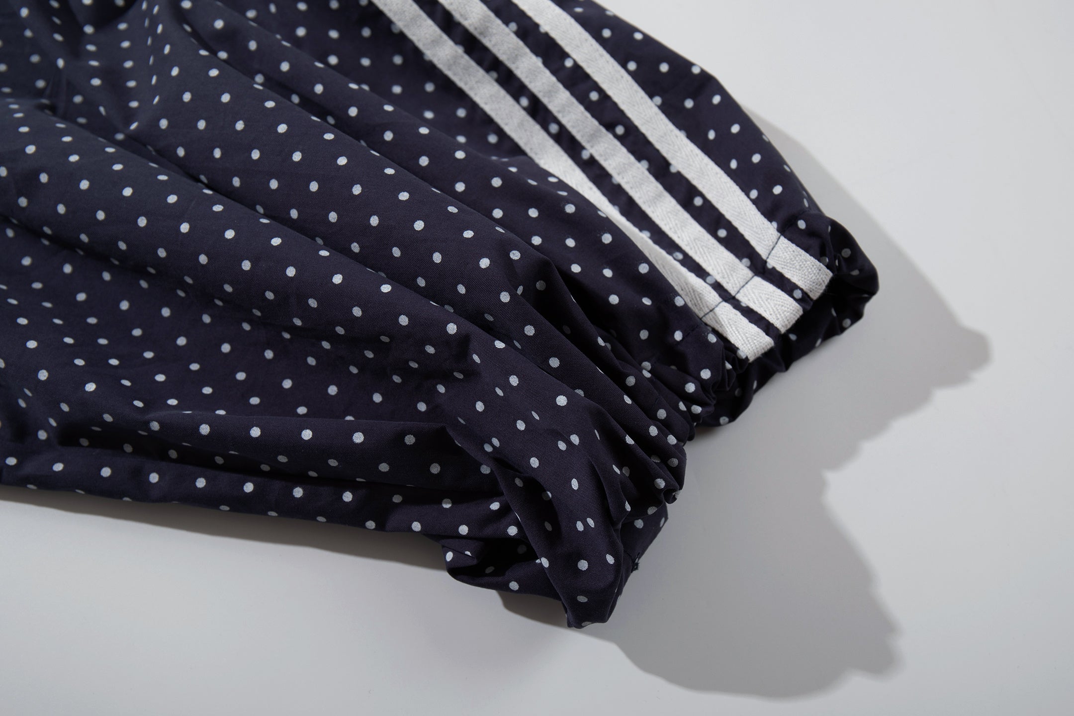 Polka Dot Wide-Leg Track Pants | Sporty Streetwear