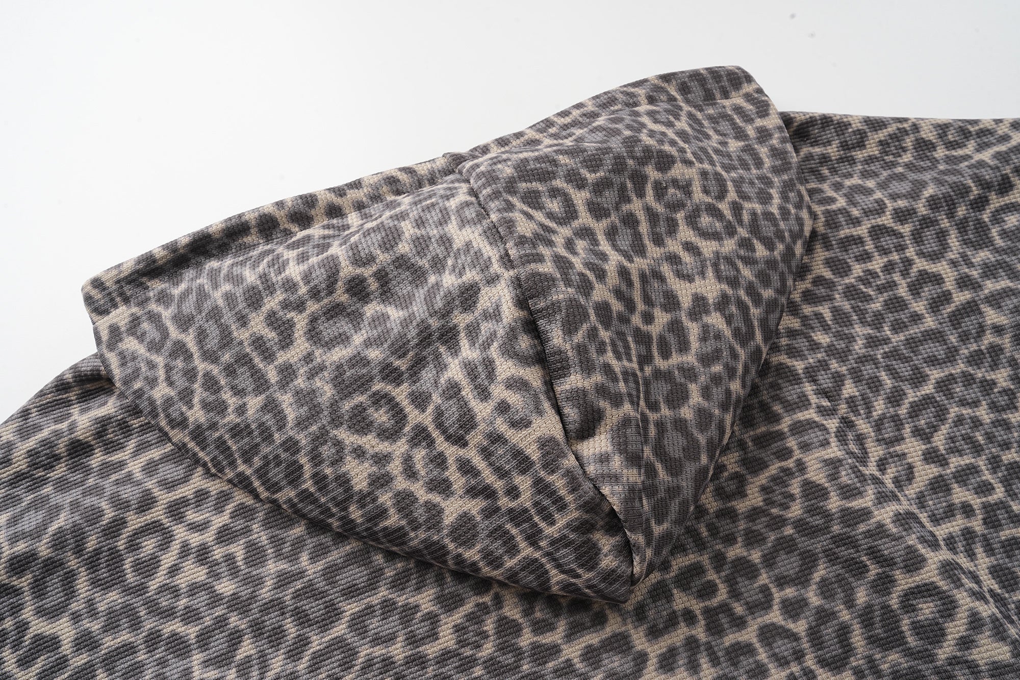 Studded Cross Cropped Zip Hoodie | Leopard & Heather