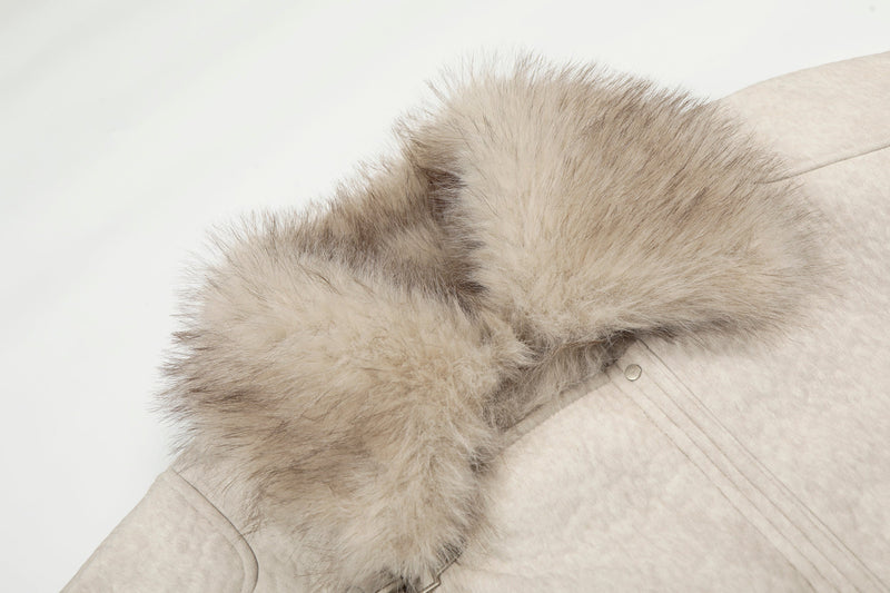 Omirad Fur-Trim Toggle Bomber Jacket | Winter Streetwear