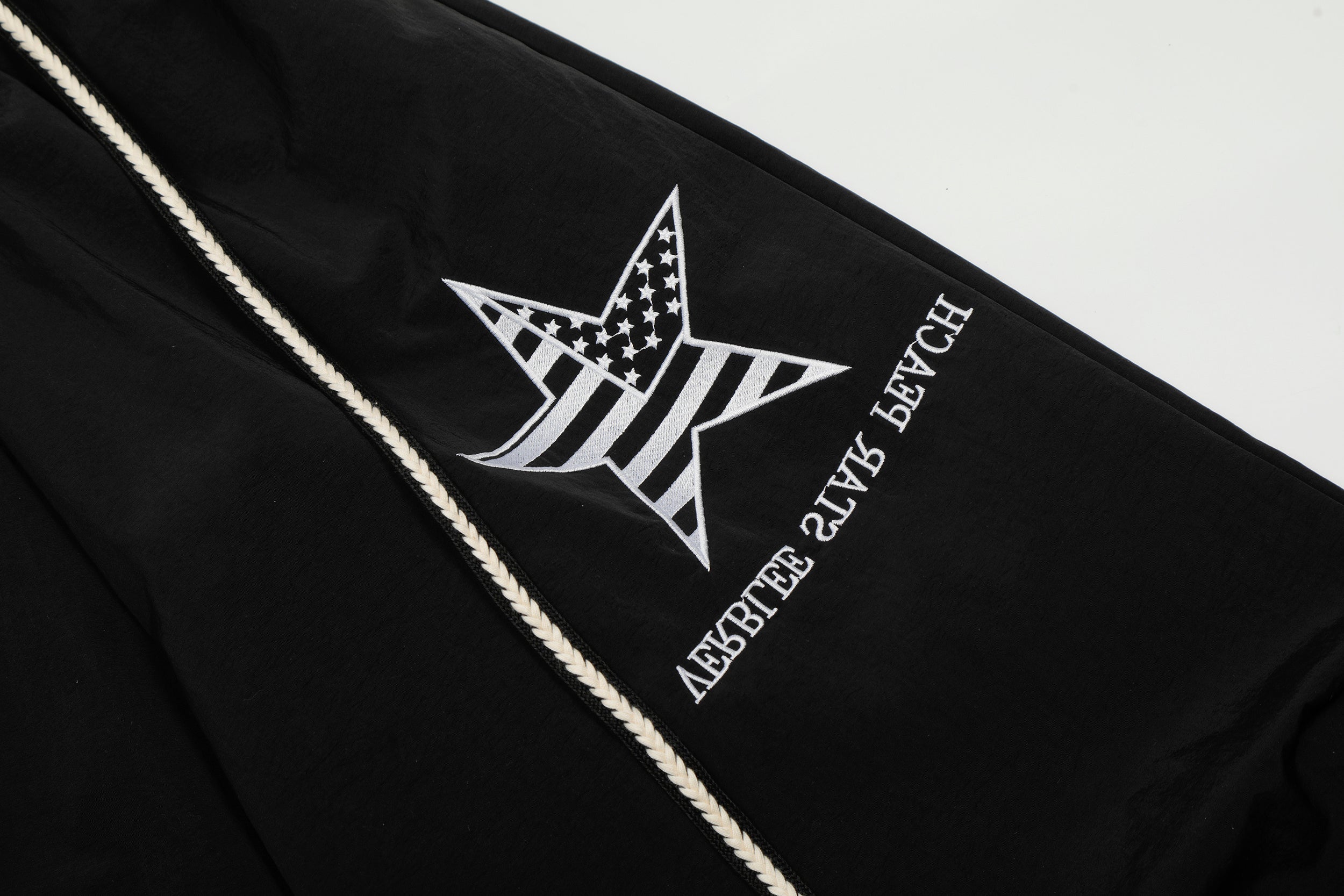 Omirad Star Patch Nylon Wide-Leg Pants | Streetwear Cargo