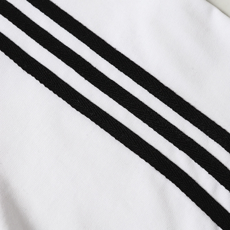 Men's Football-Inspired Stripe Cotton Jersey | MADEGPSR
