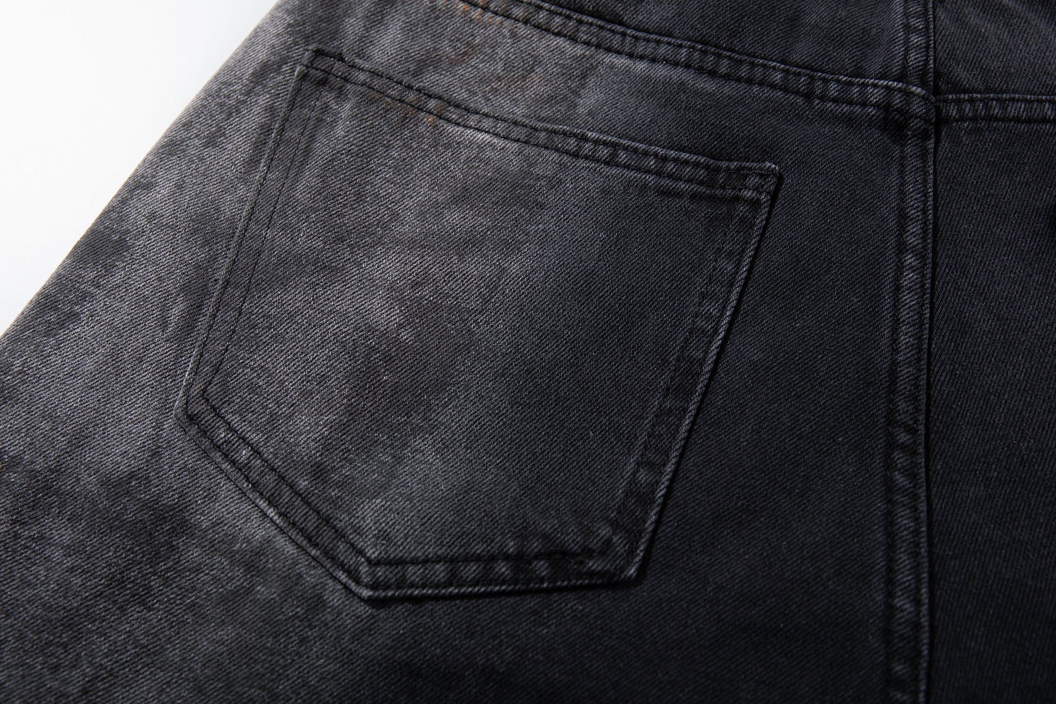 Omirad Smoke-Texture Wide-Leg Jeans | Dark Washed Denim