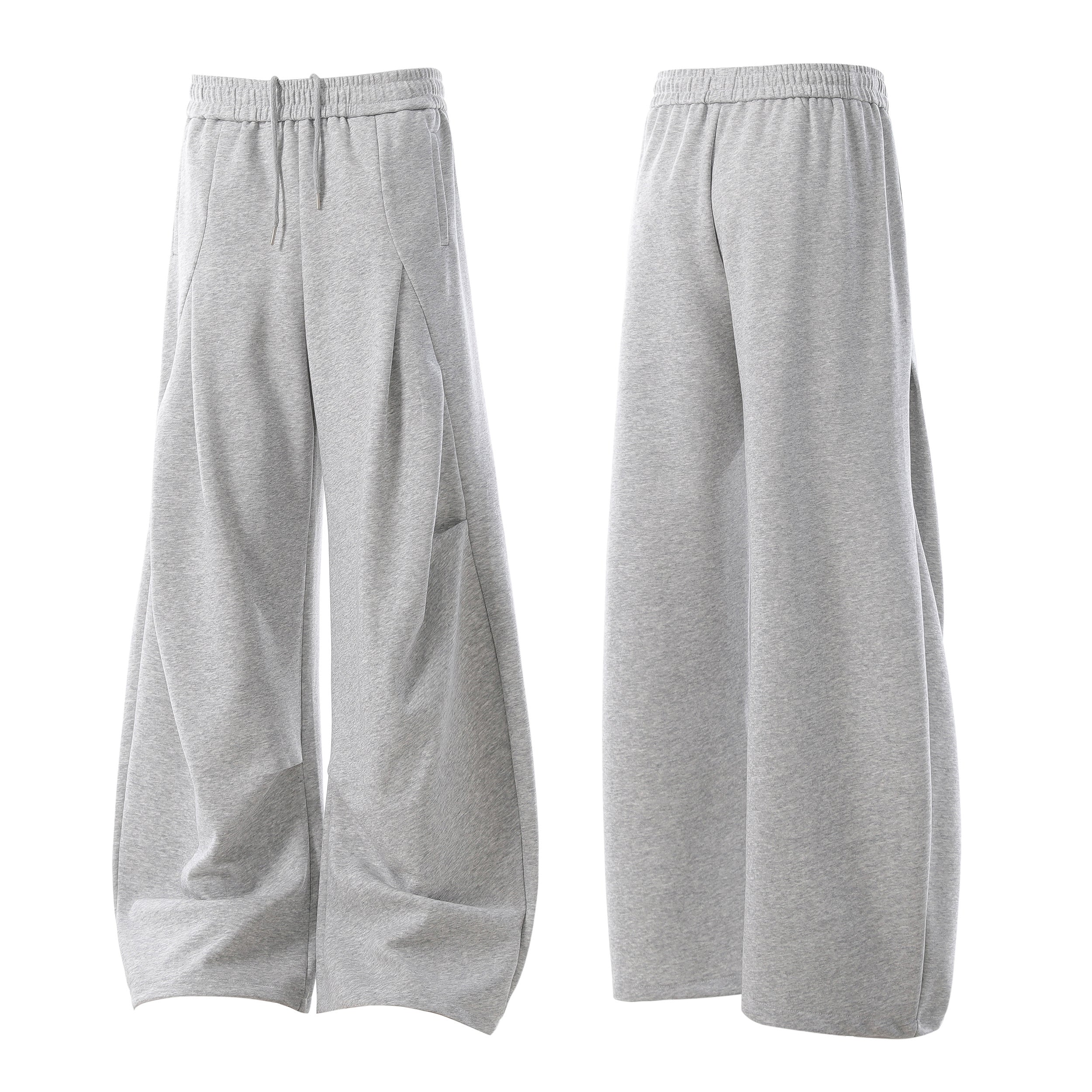 Sculpted Wide-Leg Sweatpants | Balloon Silhouette Streetwear